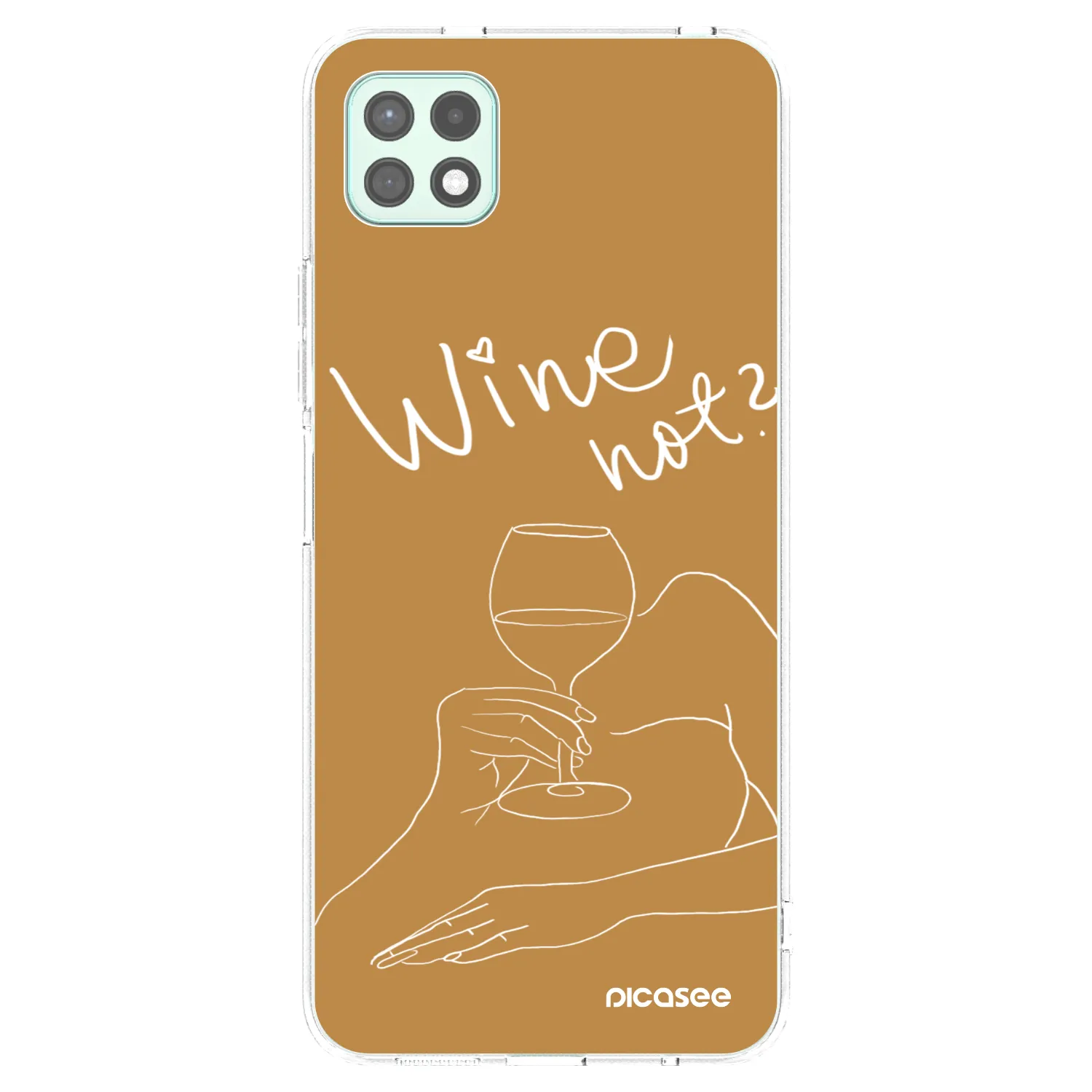 Picasee silikonska prozirna maskica za Samsung Galaxy A22 A226B 5G - Wine not