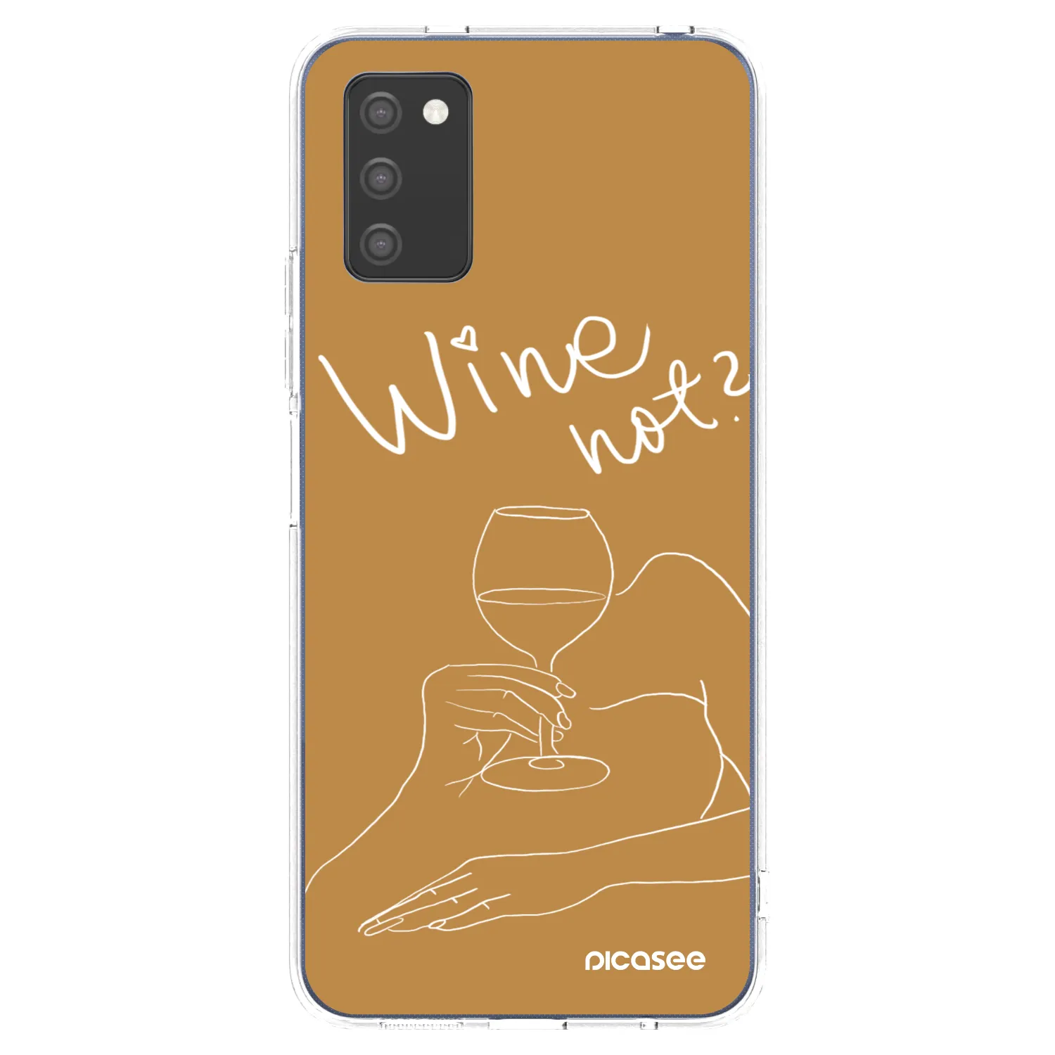 Picasee silikonska prozirna maskica za Samsung Galaxy A02s A025G - Wine not