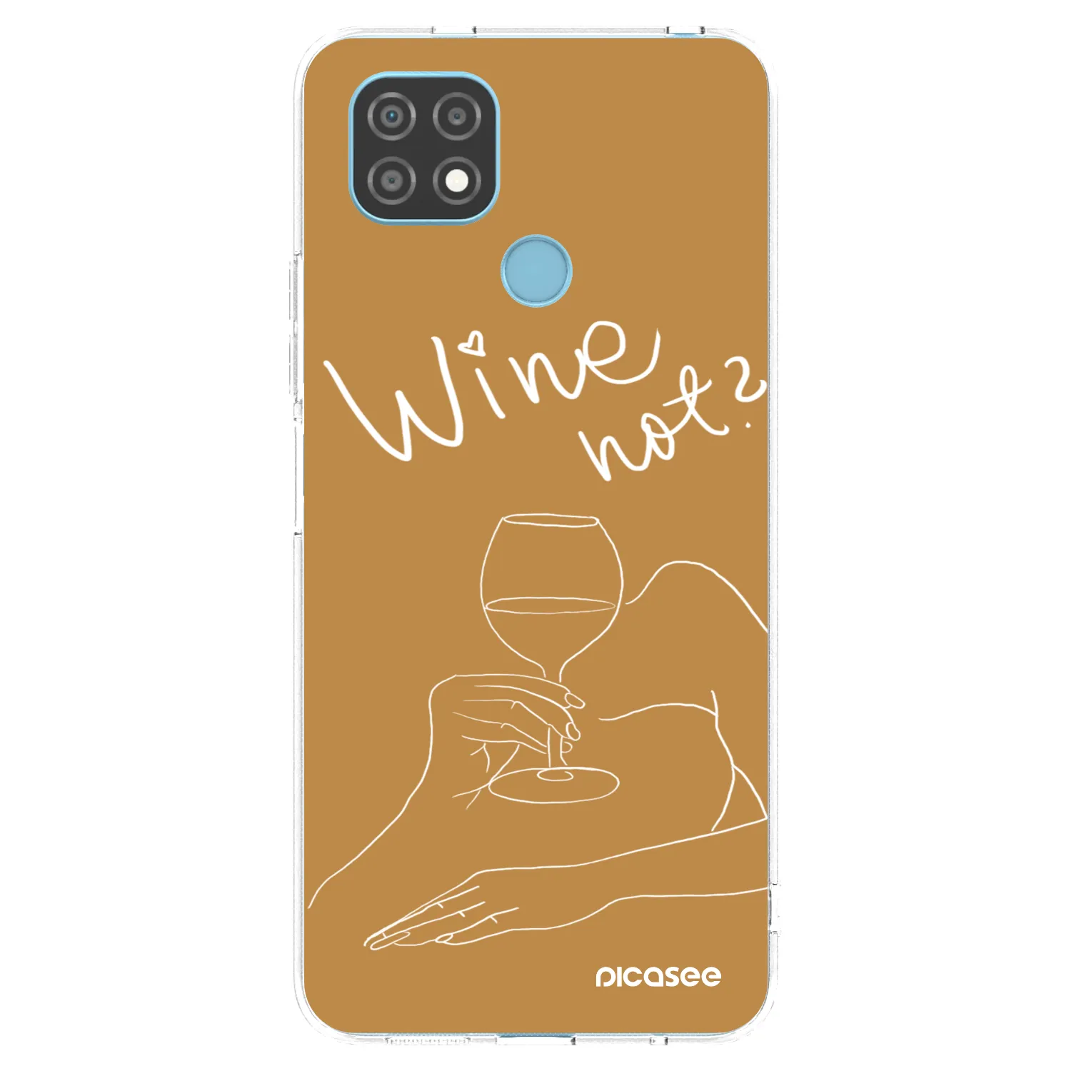 Picasee silikonska prozirna maskica za Realme C21 - Wine not