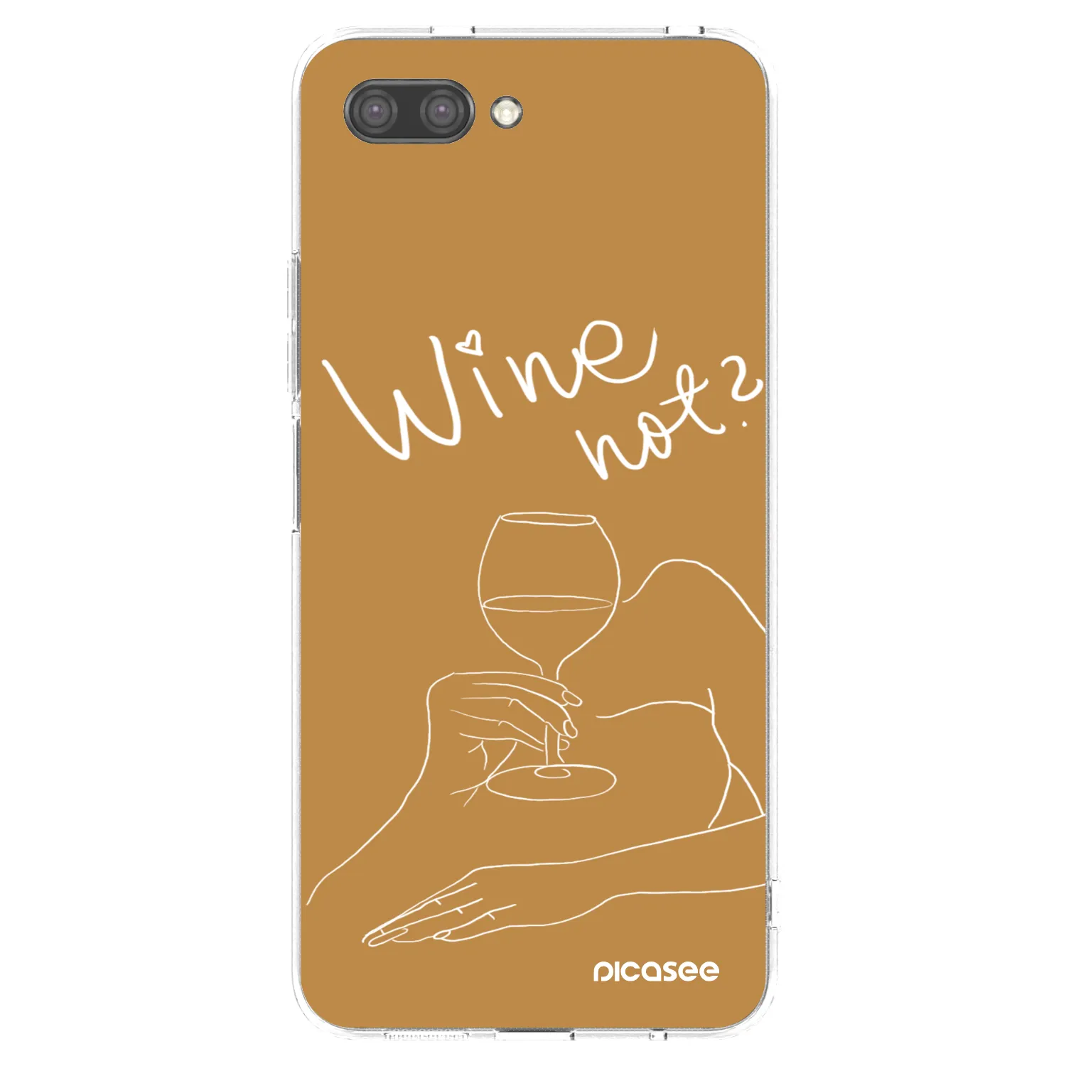 Picasee silikonska prozirna maskica za Honor 10 - Wine not