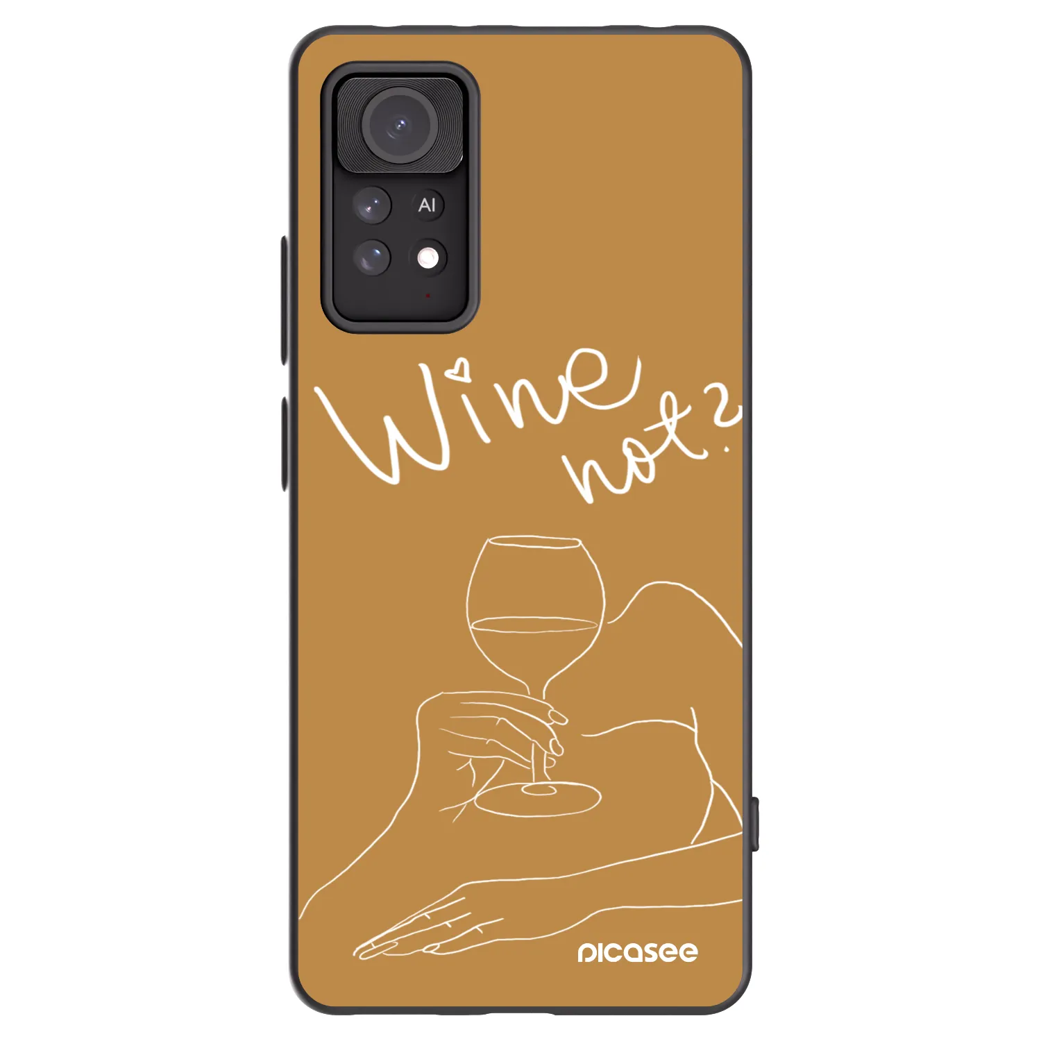 Picasee crna silikonska maskica za Xiaomi Redmi Note 11 Pro - Wine not