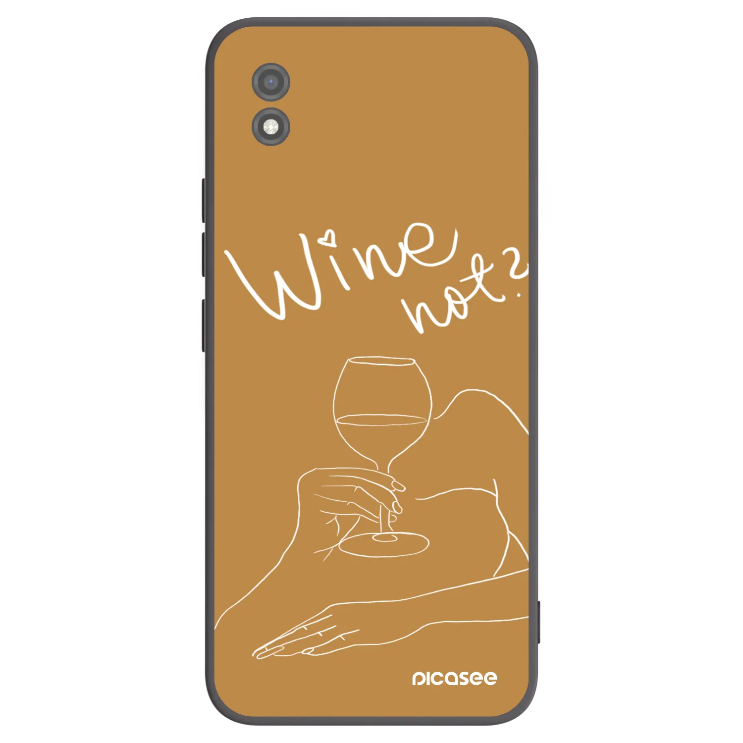 Picasee crna silikonska maskica za Realme C11 (2021) - Wine not