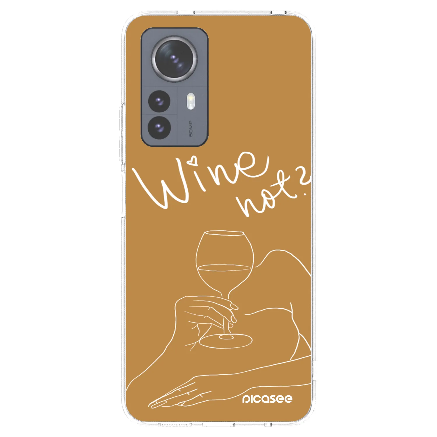 Picasee silikonska prozirna maskica za Xiaomi 12 Pro - Wine not