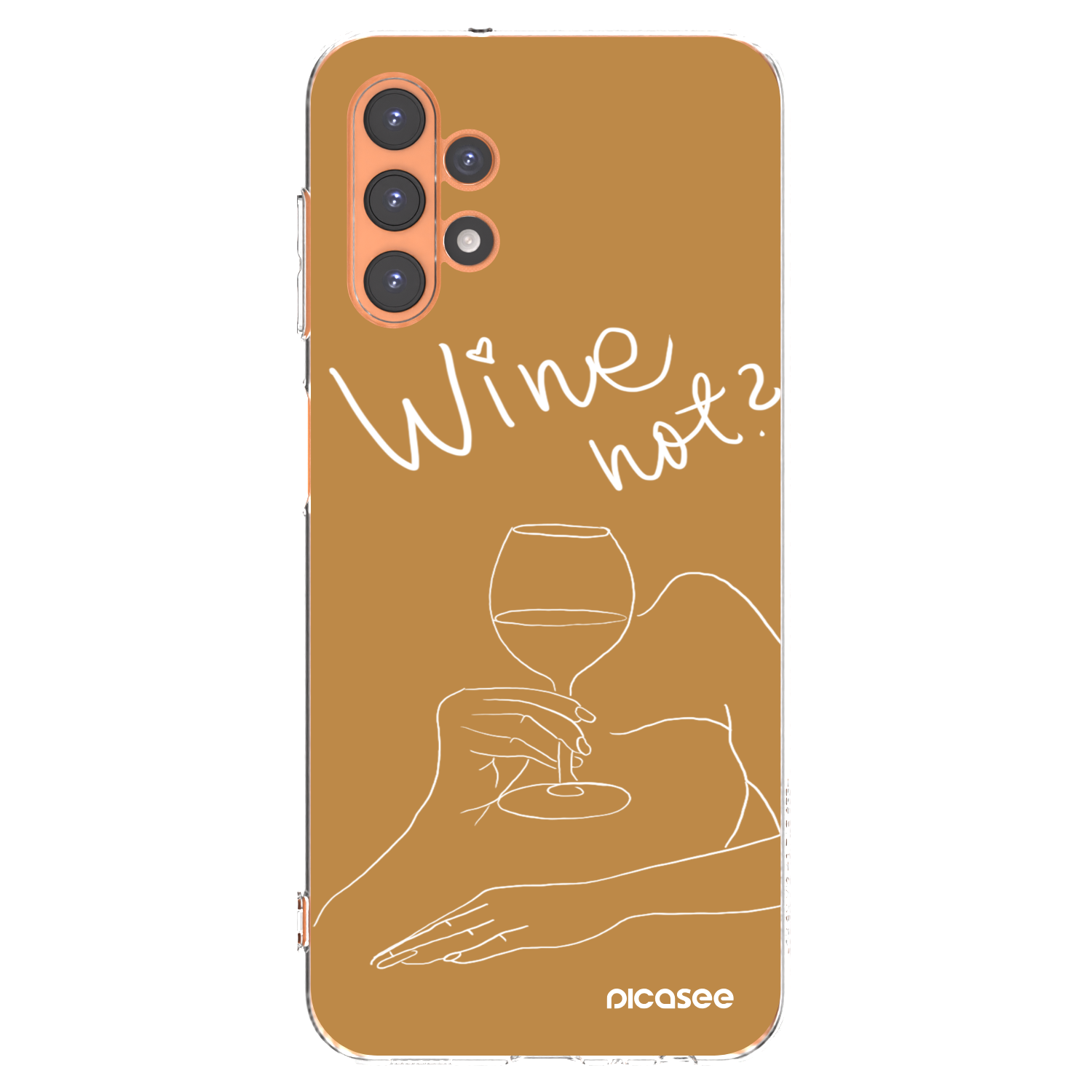 Picasee silikonska prozirna maskica za Samsung Galaxy A13 4G A135 - Wine not