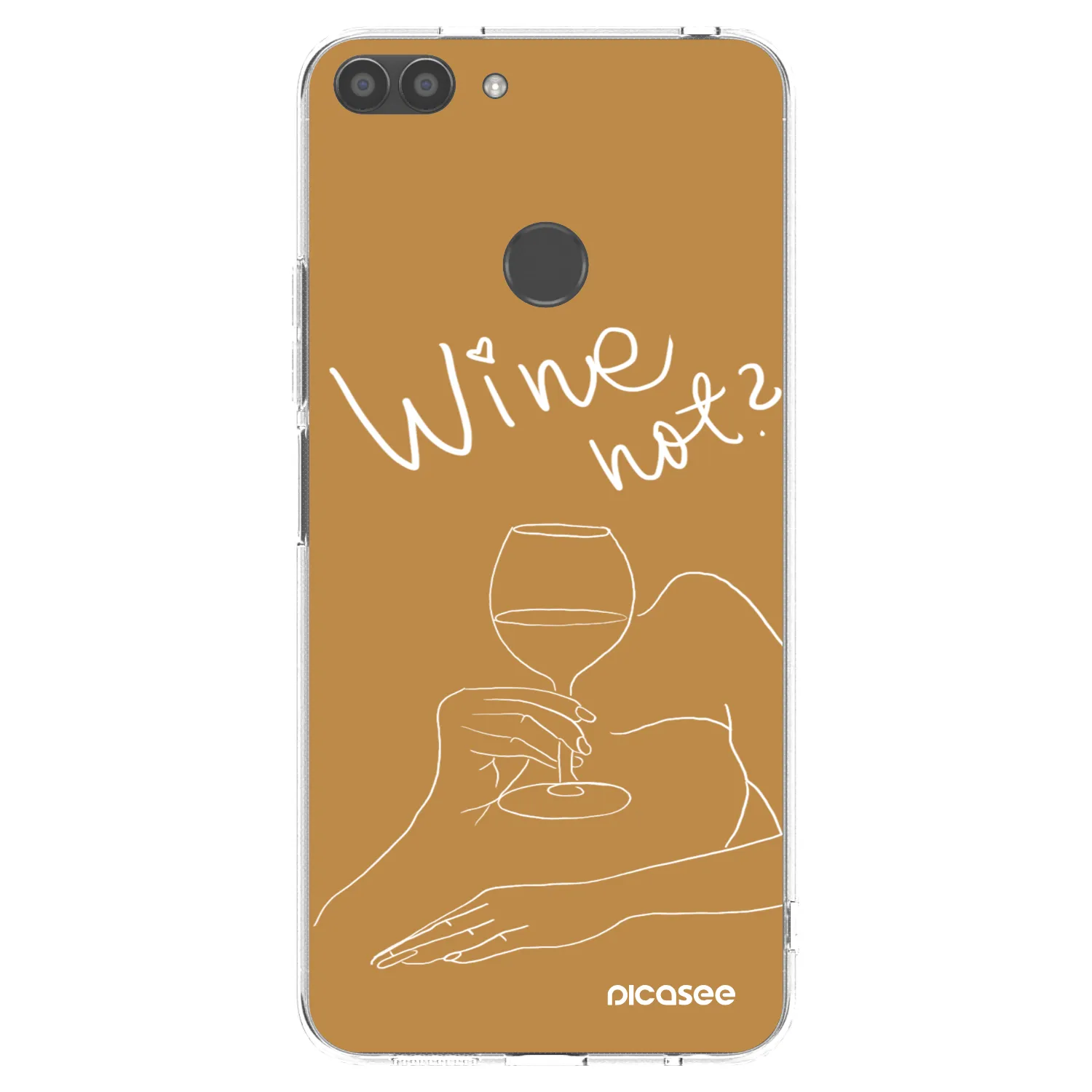 Picasee silikonska prozirna maskica za Huawei P Smart - Wine not