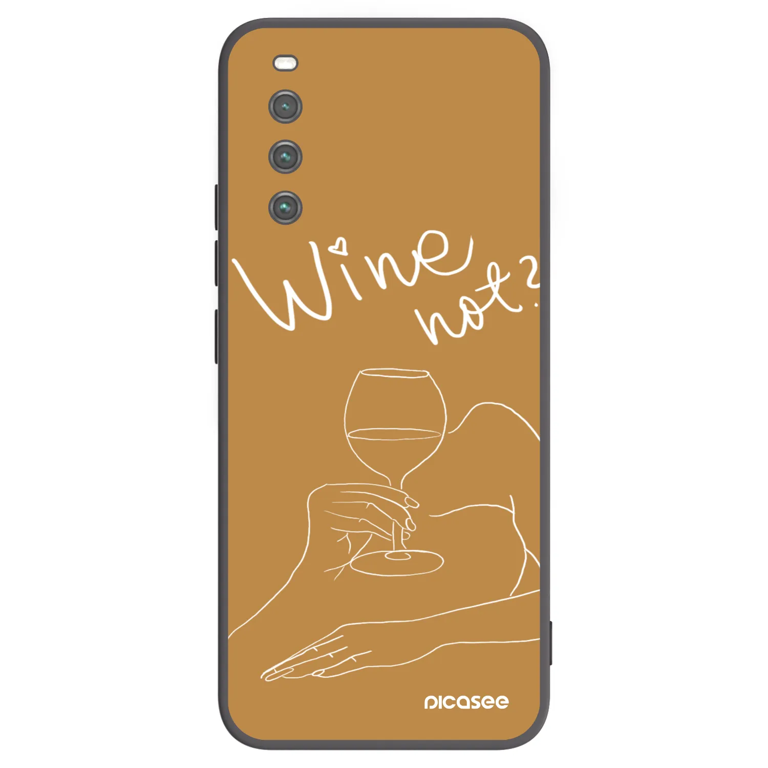 Picasee crna silikonska maskica za Sony Xperia 10 IV 5G - Wine not