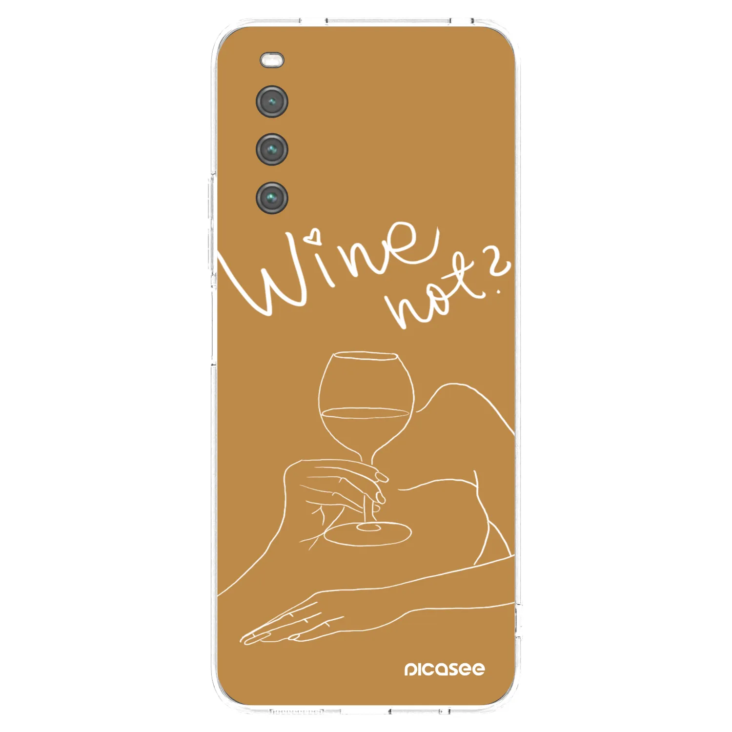 Picasee silikonska prozirna maskica za Sony Xperia 10 IV 5G - Wine not