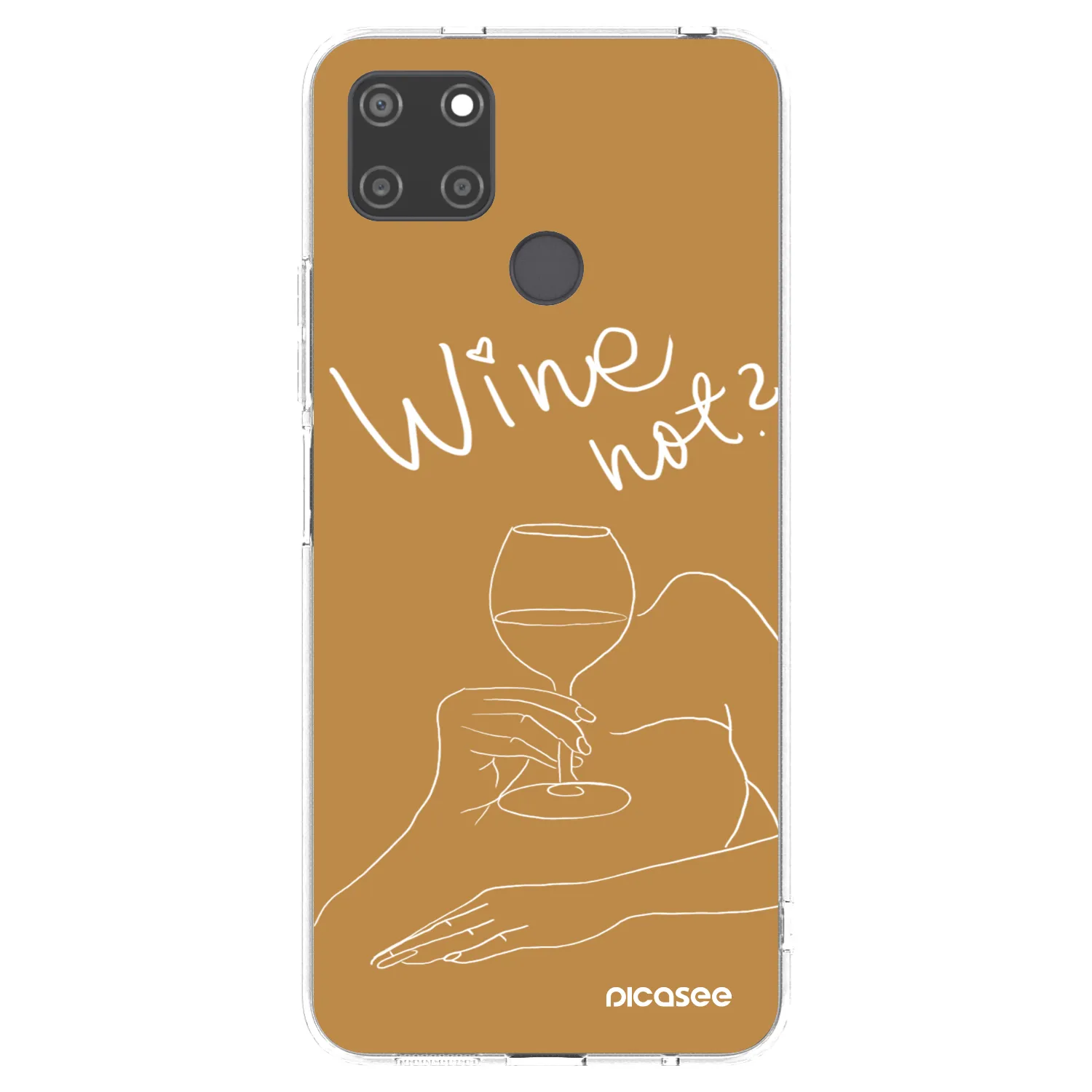 Picasee silikonska prozirna maskica za Realme C21Y - Wine not