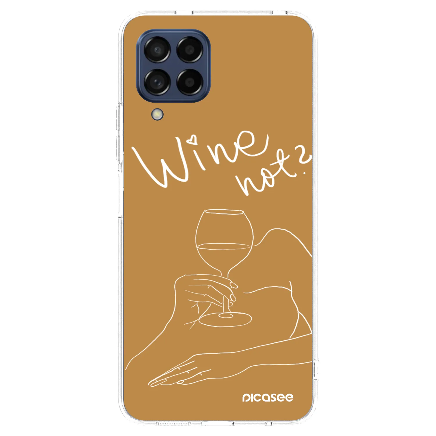 Picasee silikonska prozirna maskica za Samsung Galaxy M53 5G - Wine not