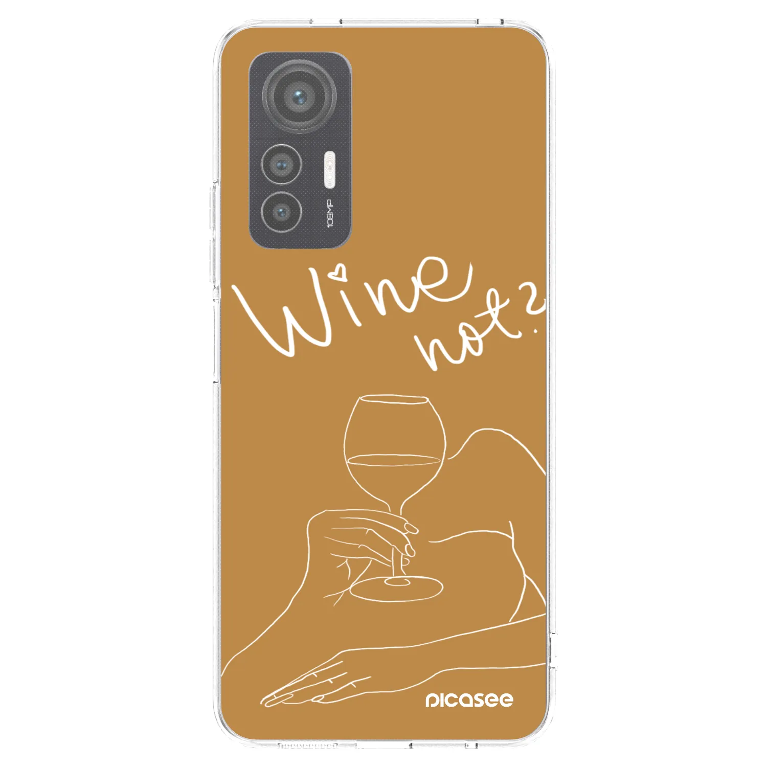Picasee silikonska prozirna maskica za Xiaomi 12 Lite - Wine not