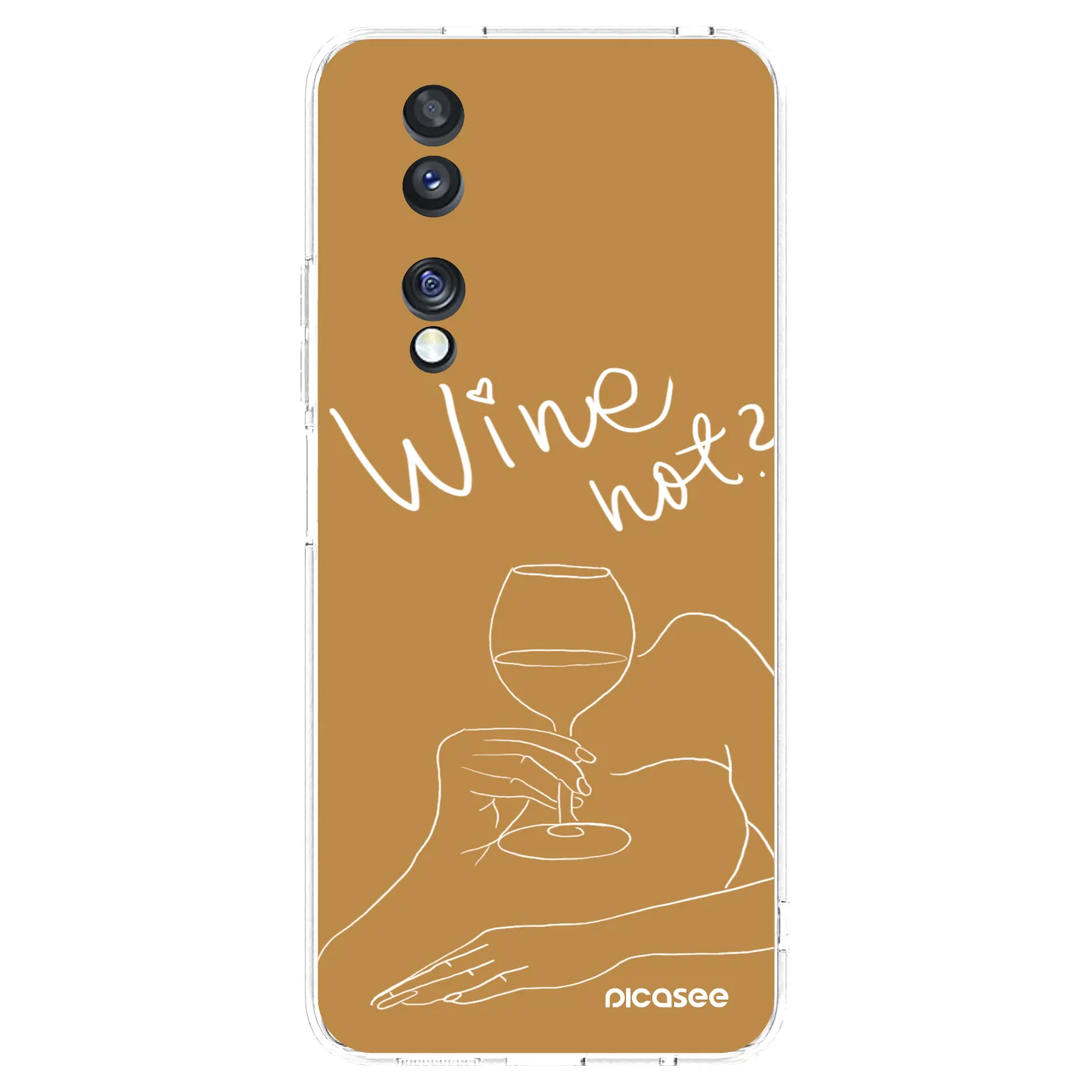 Picasee silikonska prozirna maskica za Honor 70 - Wine not