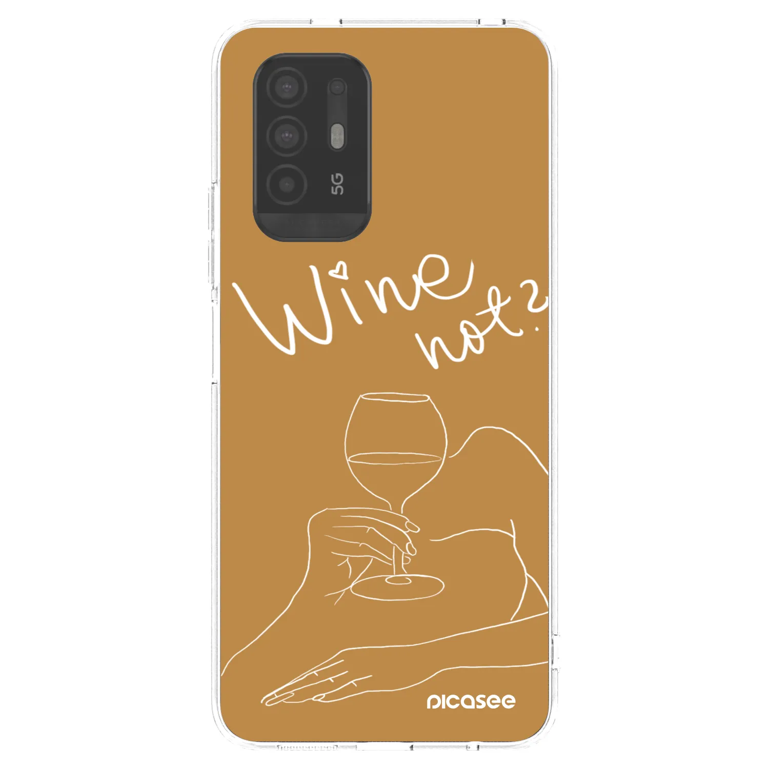Picasee silikonska prozirna maskica za OPPO A94 5G - Wine not