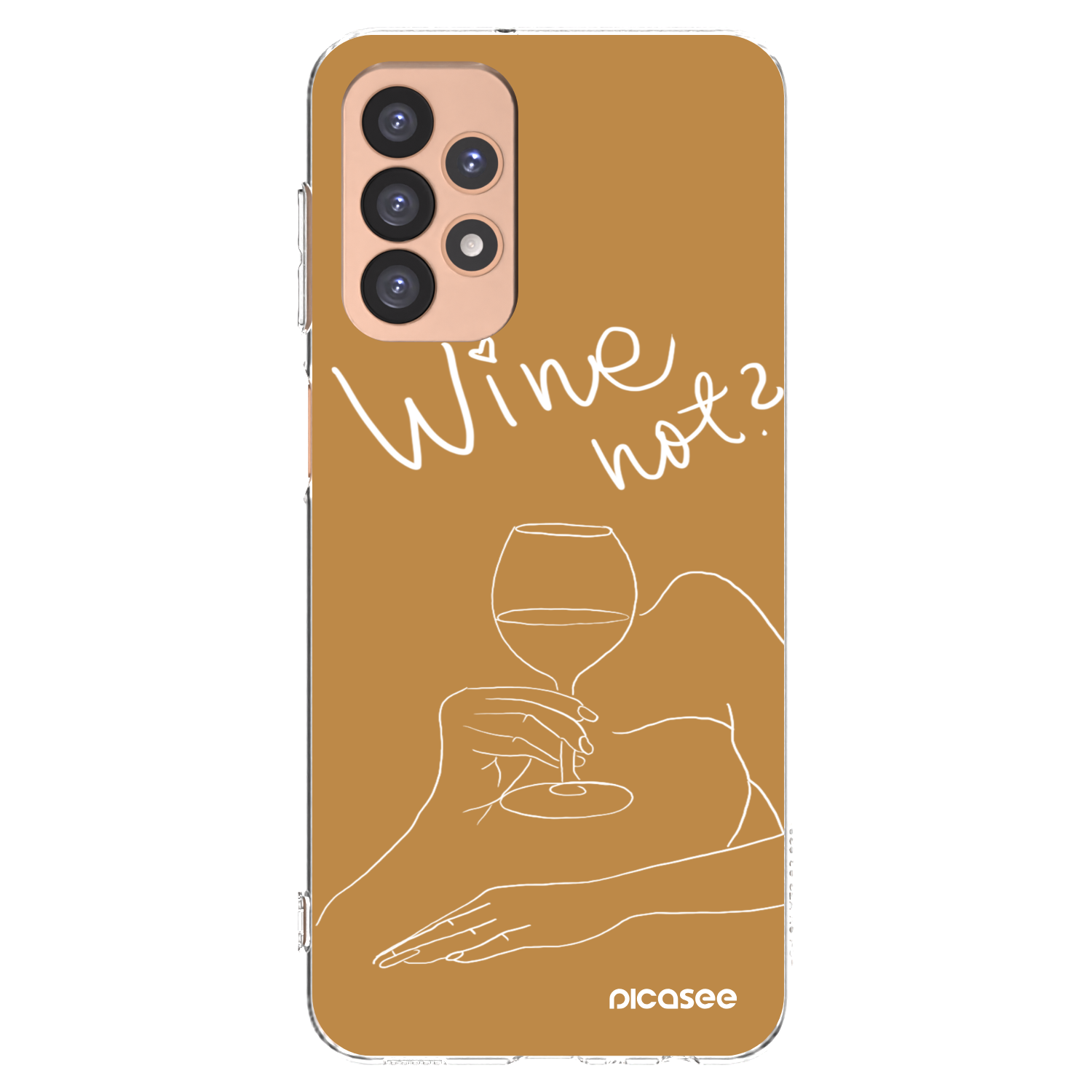 Picasee silikonska prozirna maskica za Samsung Galaxy A23 A236B 5G - Wine not