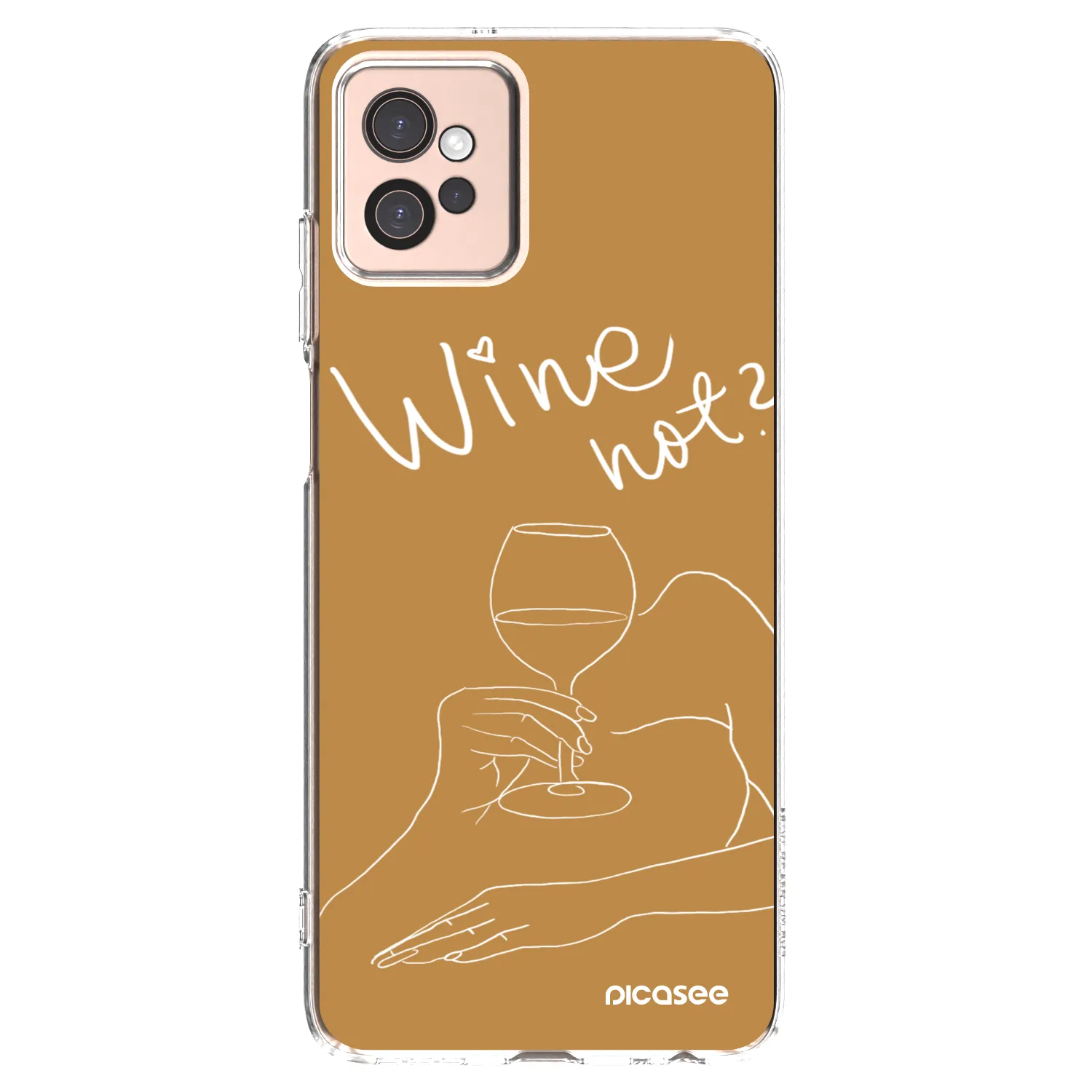 Picasee silikonska prozirna maskica za Motorola Moto G32 - Wine not