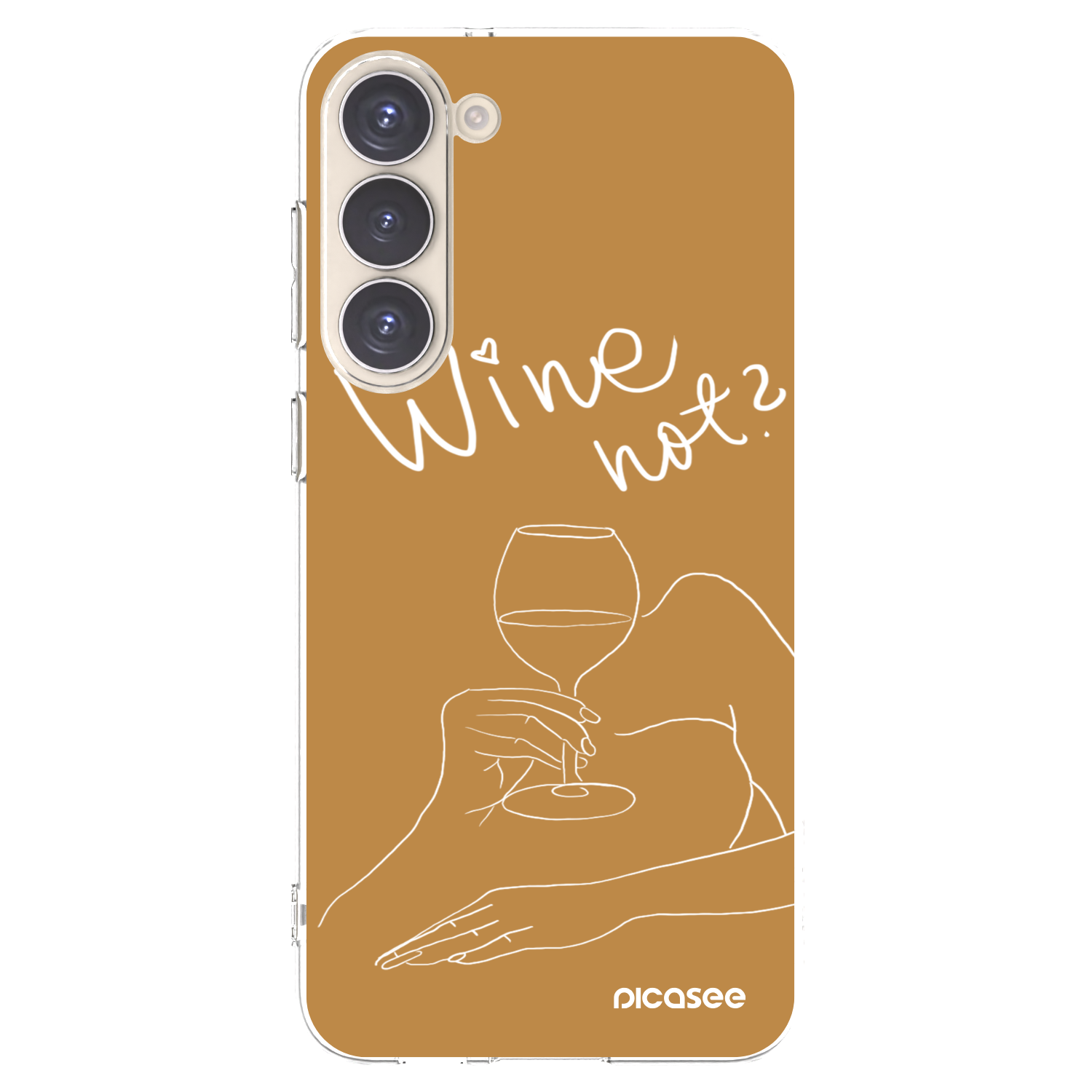Picasee silikonska prozirna maskica za Samsung Galaxy S23+ 5G - Wine not