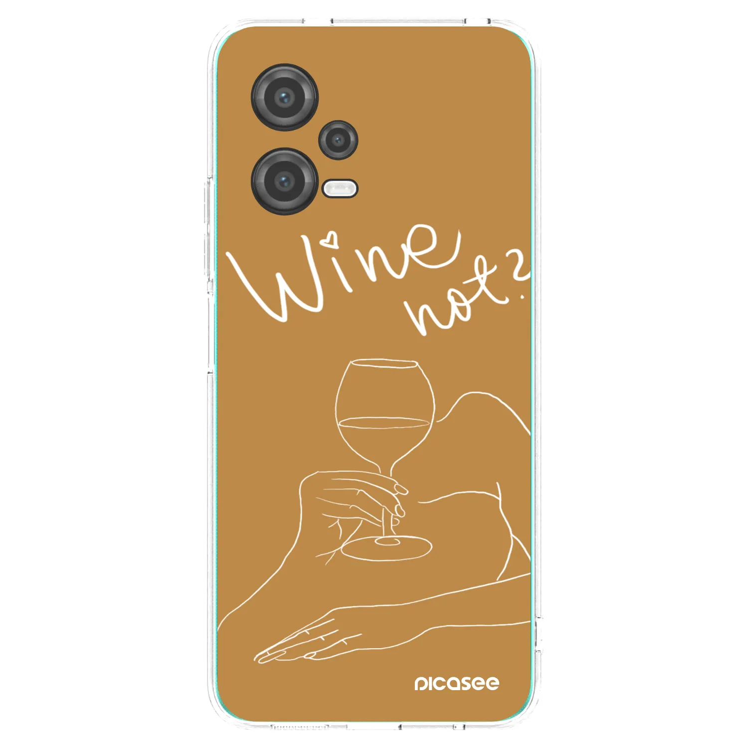Picasee silikonska prozirna maskica za Xiaomi Poco X5 - Wine not
