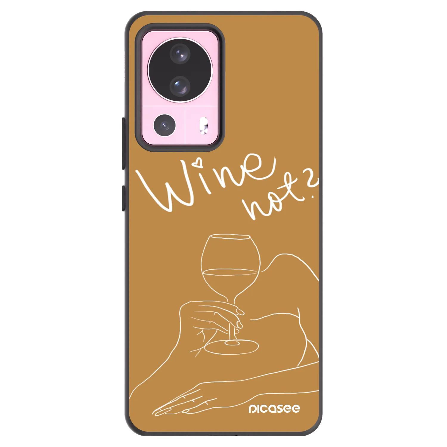 Picasee crna silikonska maskica za Xiaomi 13 Lite - Wine not