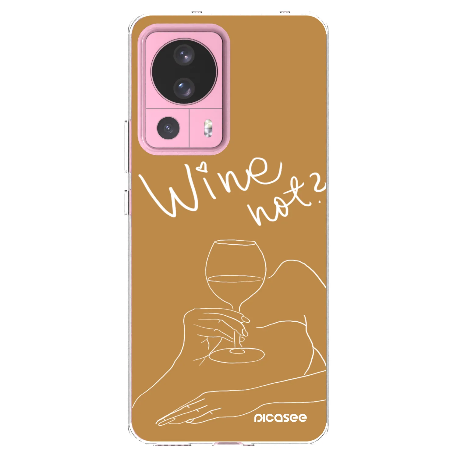 Picasee silikonska prozirna maskica za Xiaomi 13 Lite - Wine not
