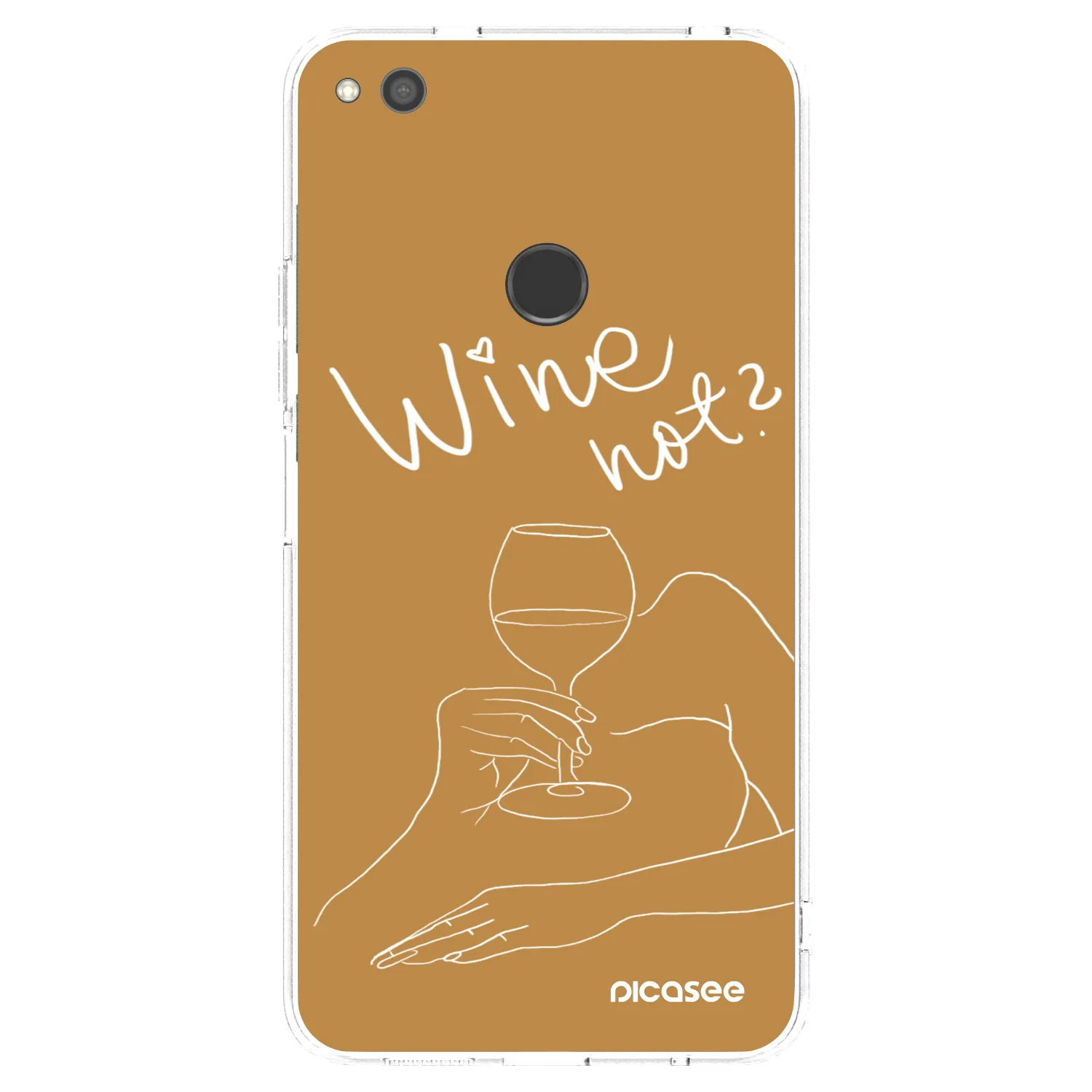 Picasee silikonska prozirna maskica za Huawei P9 Lite 2017 - Wine not