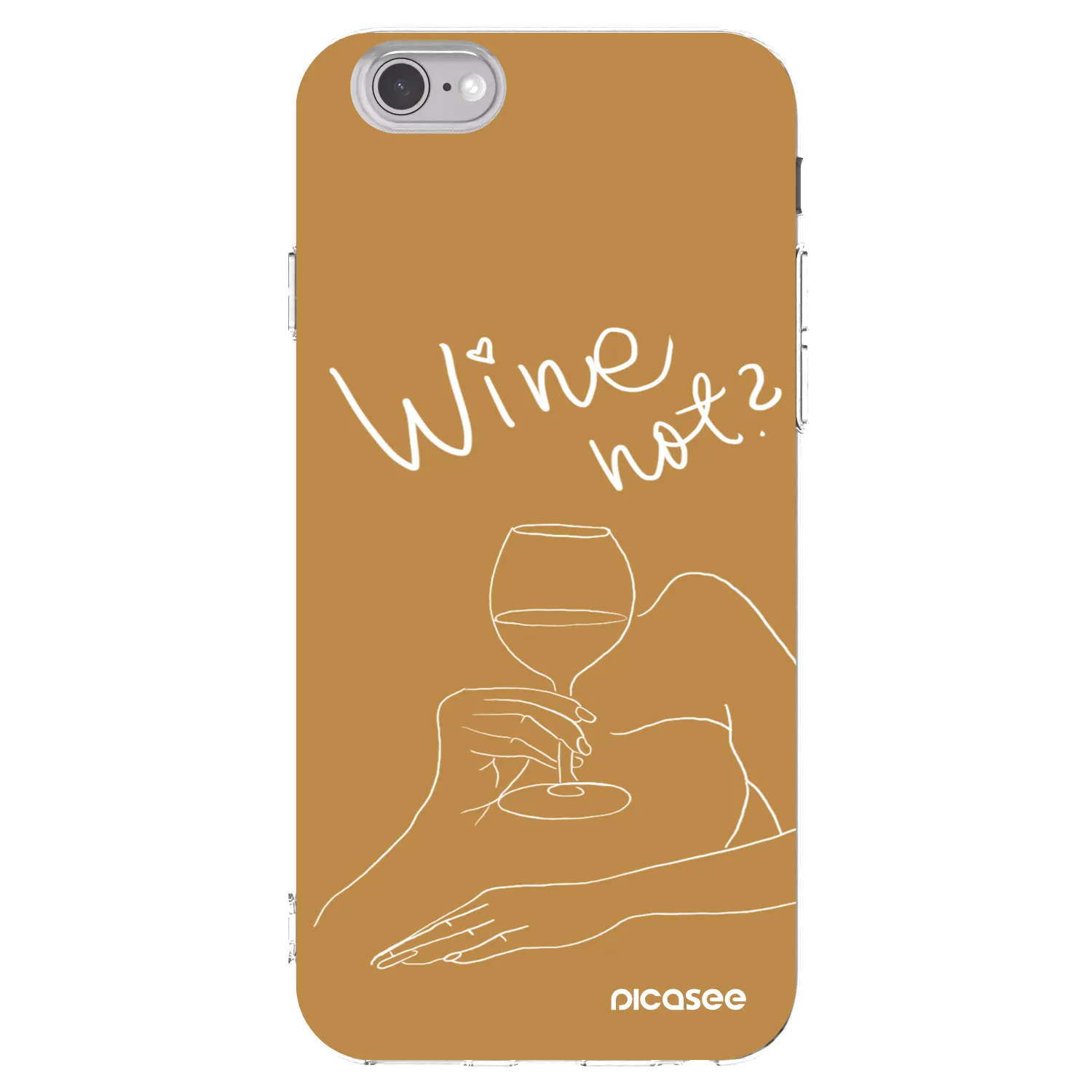 Picasee silikonska prozirna maskica za Apple iPhone 6/6S - Wine not