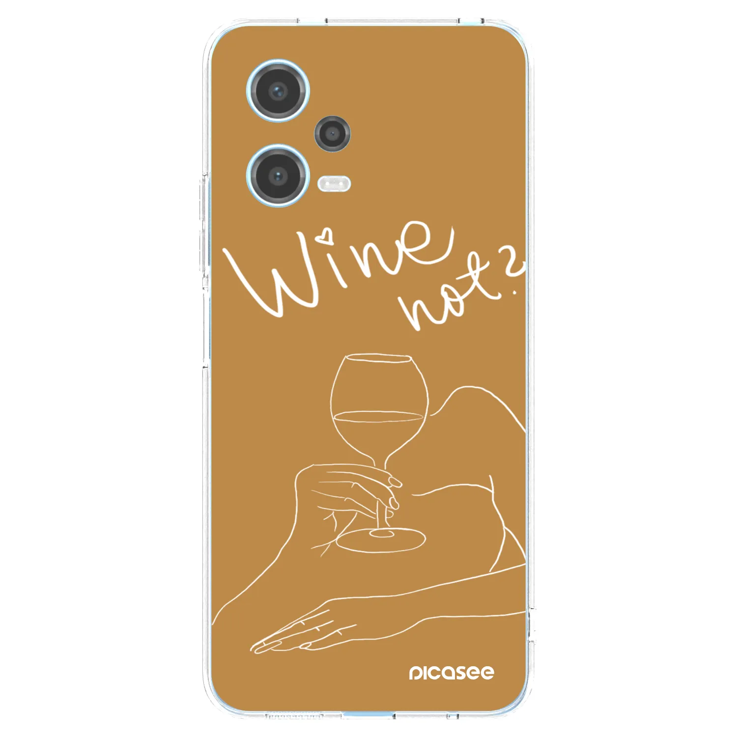 Picasee silikonska prozirna maskica za Xiaomi Redmi Note 12 5G - Wine not