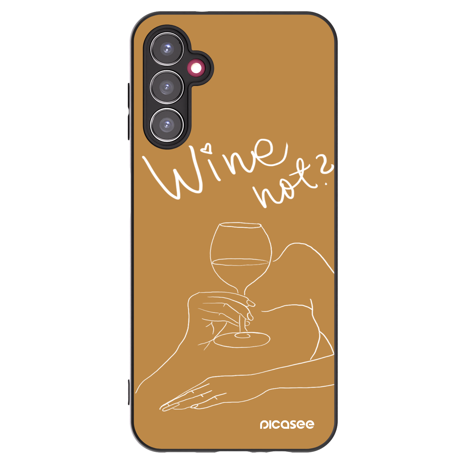Picasee crna silikonska maskica za Samsung Galaxy A14 5G A146P - Wine not