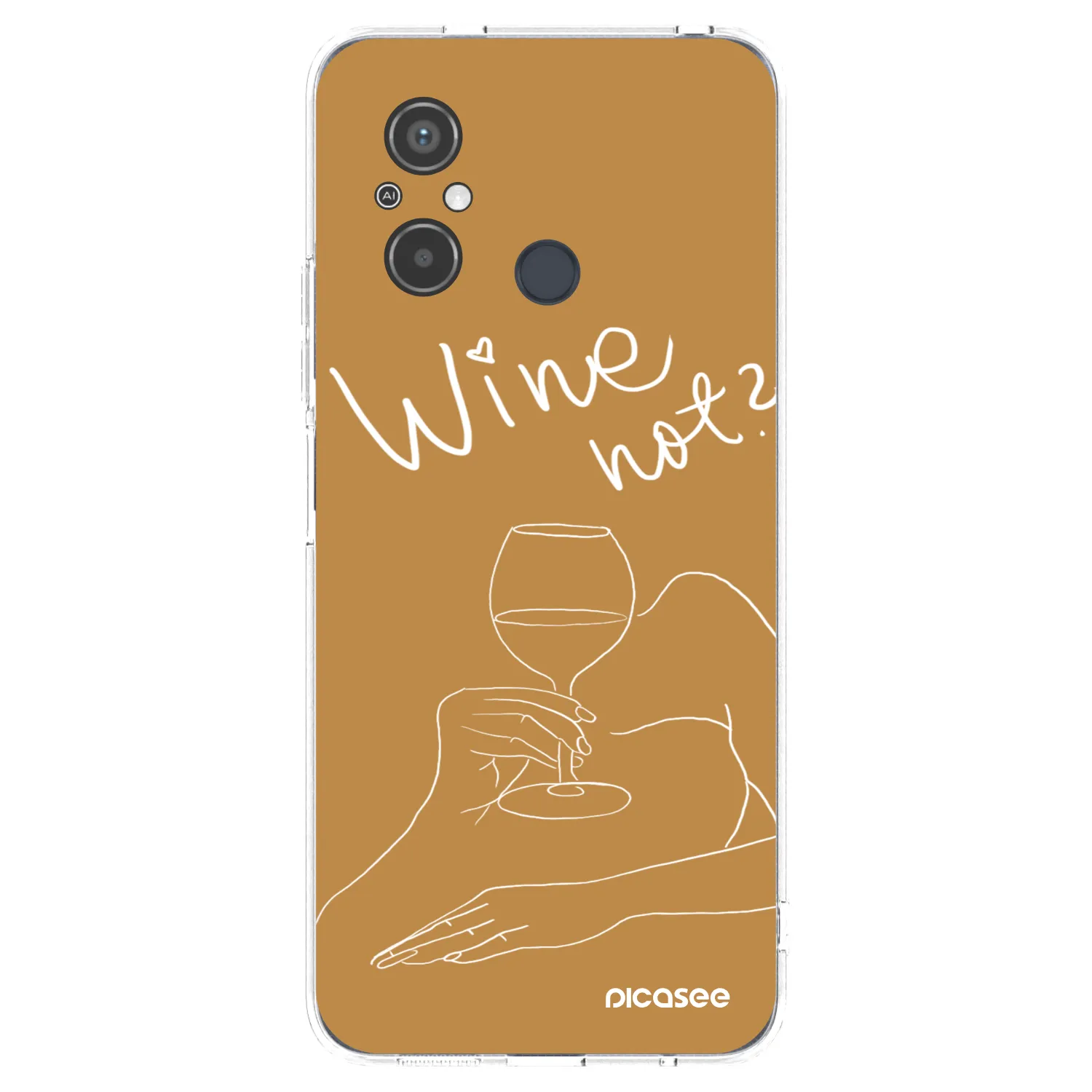 Picasee silikonska prozirna maskica za Xiaomi Redmi 12C - Wine not