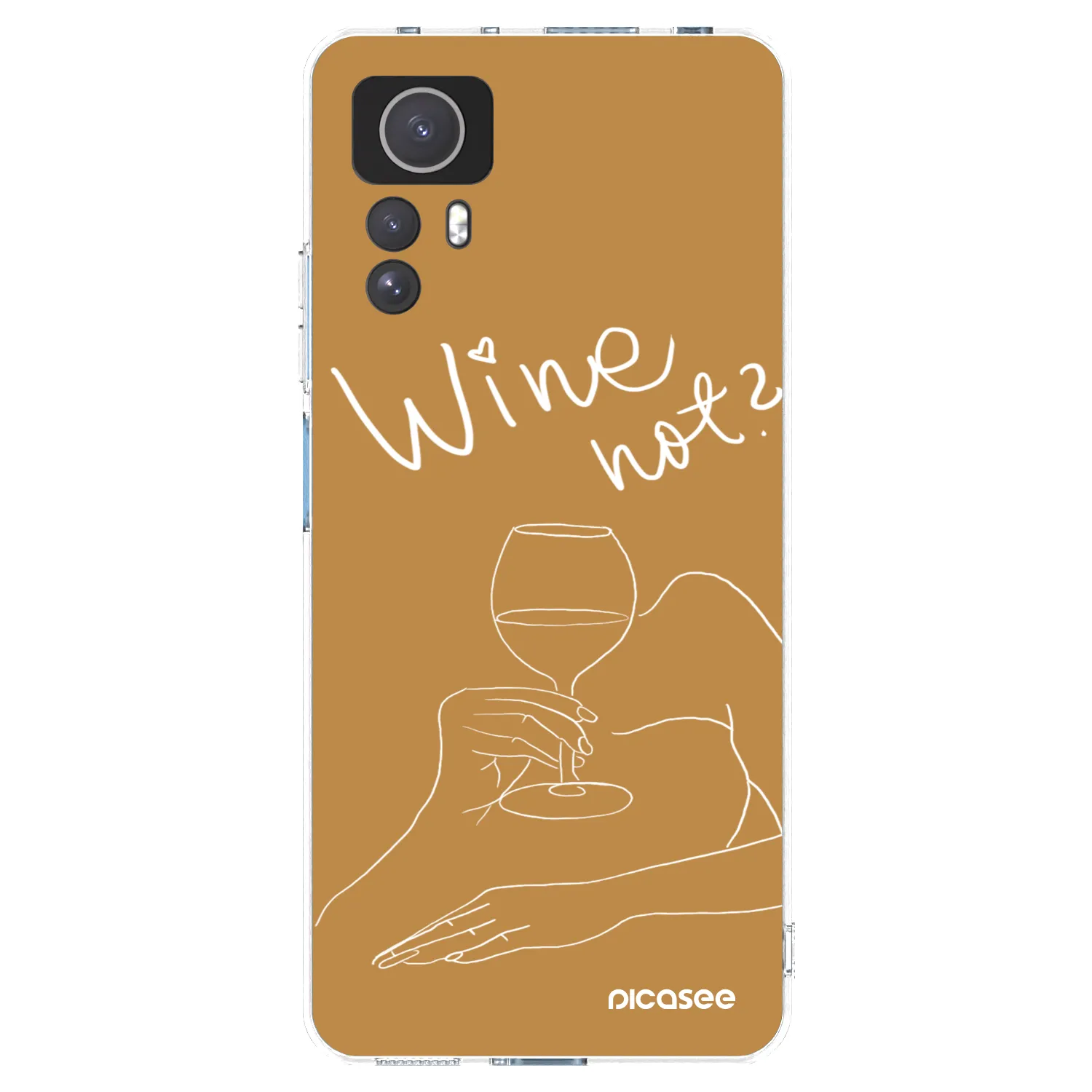 Picasee silikonska prozirna maskica za Xiaomi Redmi Note 12S - Wine not