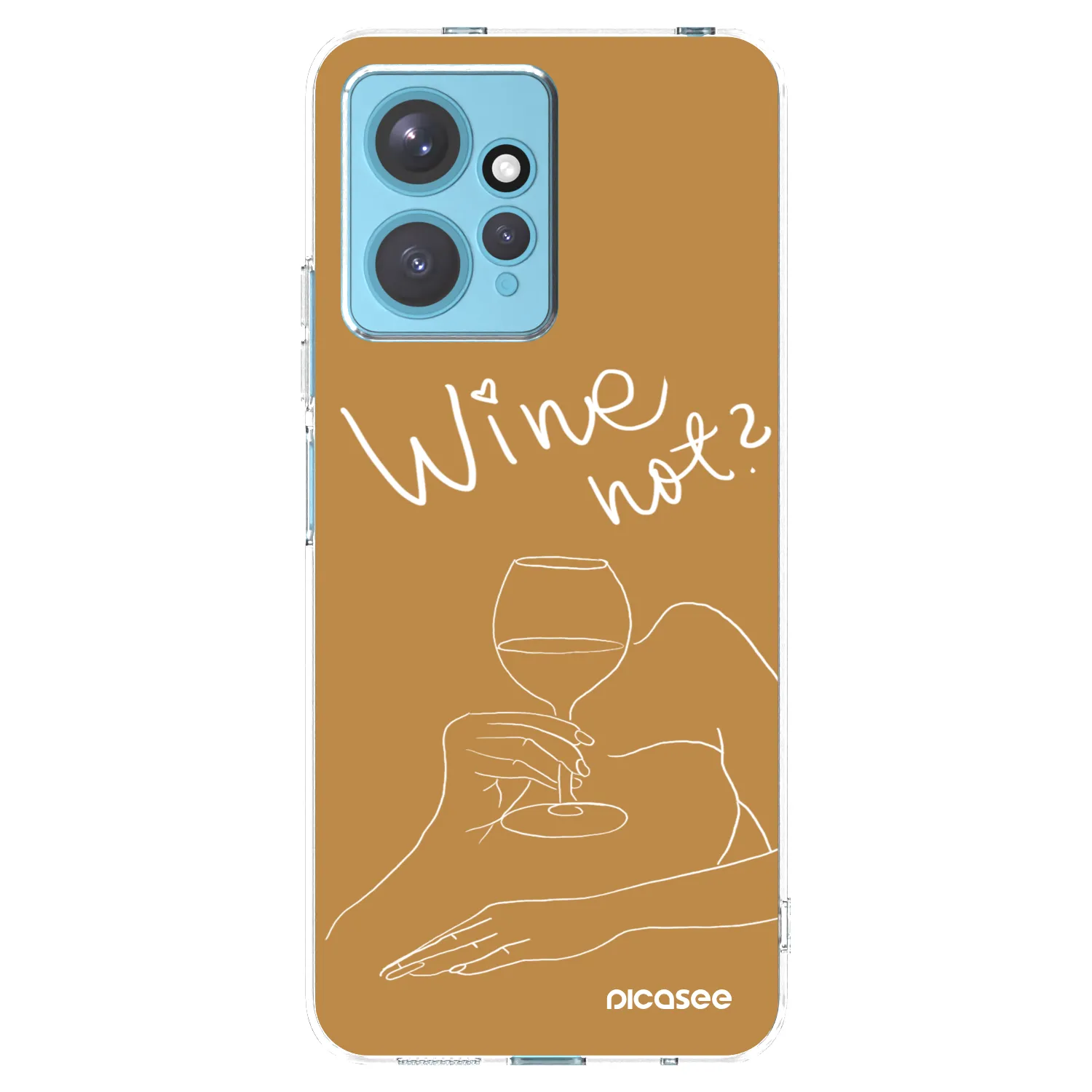 Picasee silikonska prozirna maskica za Xiaomi Redmi Note 12 4G - Wine not