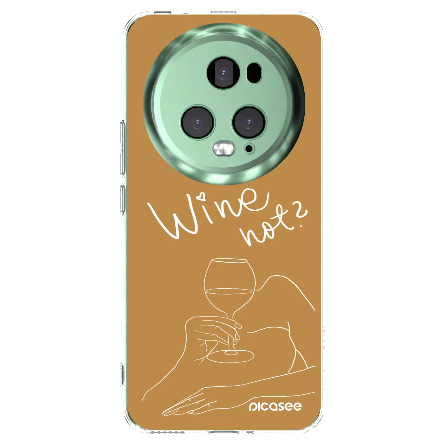 Picasee silikonska prozirna maskica za Honor Magic5 Pro - Wine not