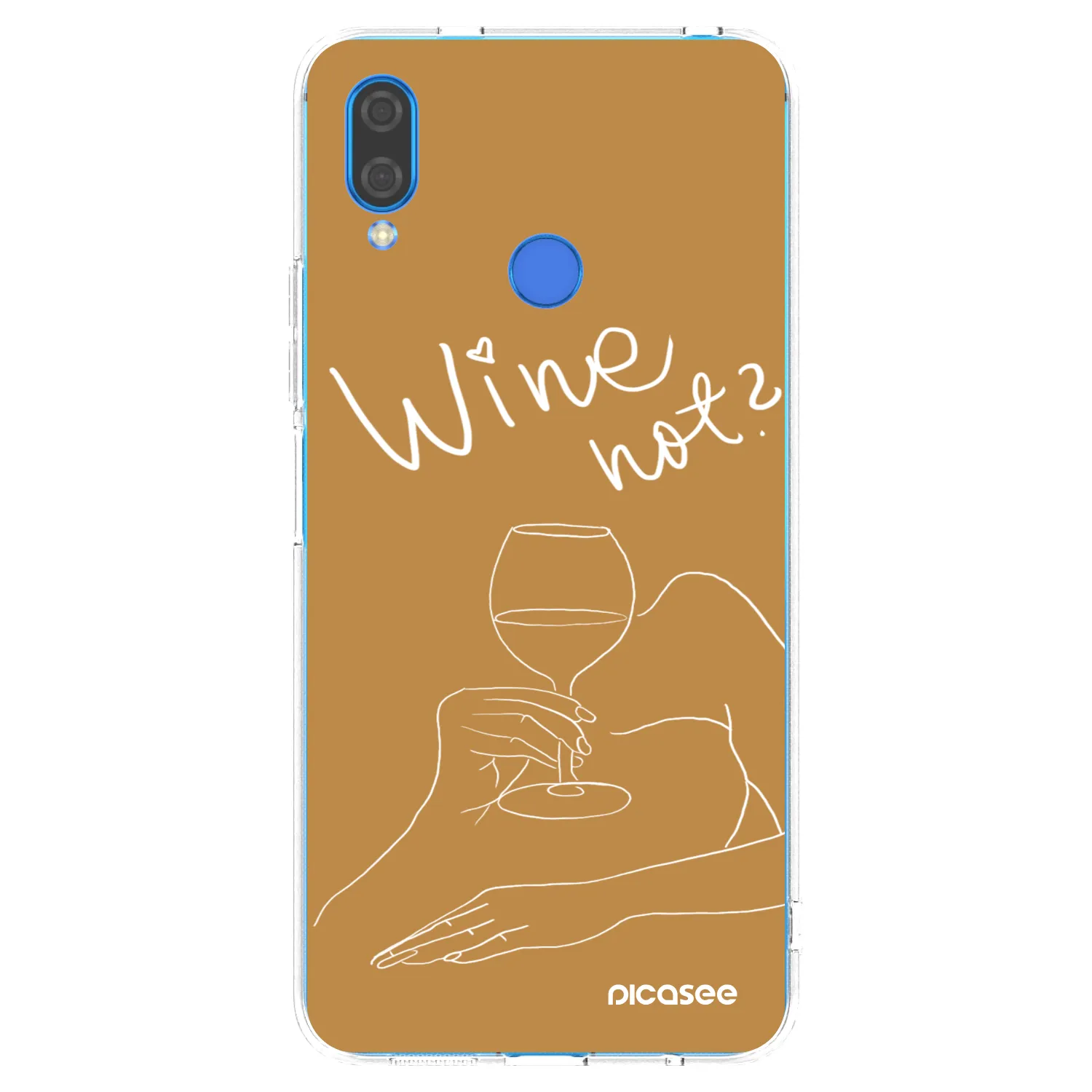 Picasee silikonska prozirna maskica za Huawei Nova 3 - Wine not
