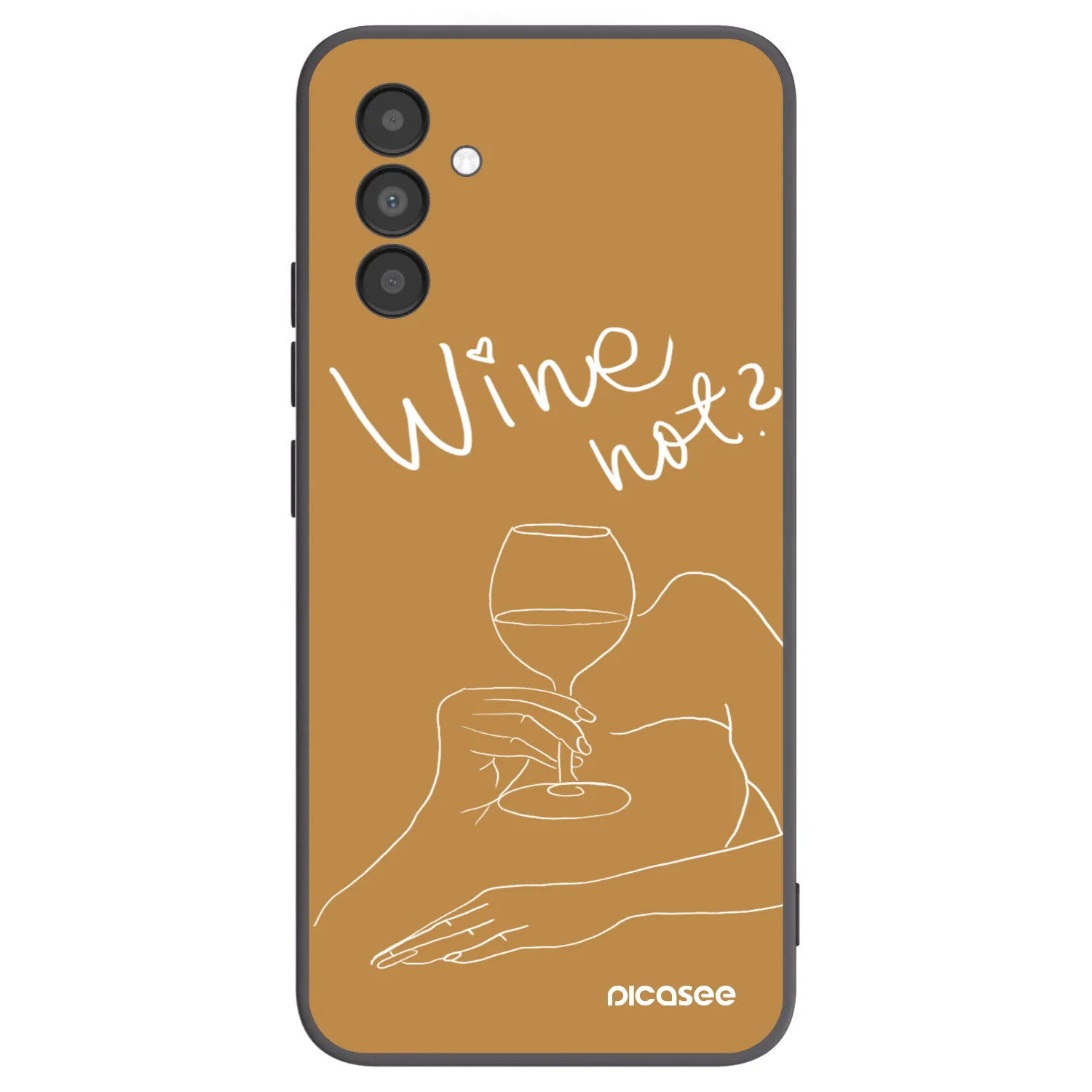 Picasee crna silikonska maskica za Samsung Galaxy A04s A047F - Wine not