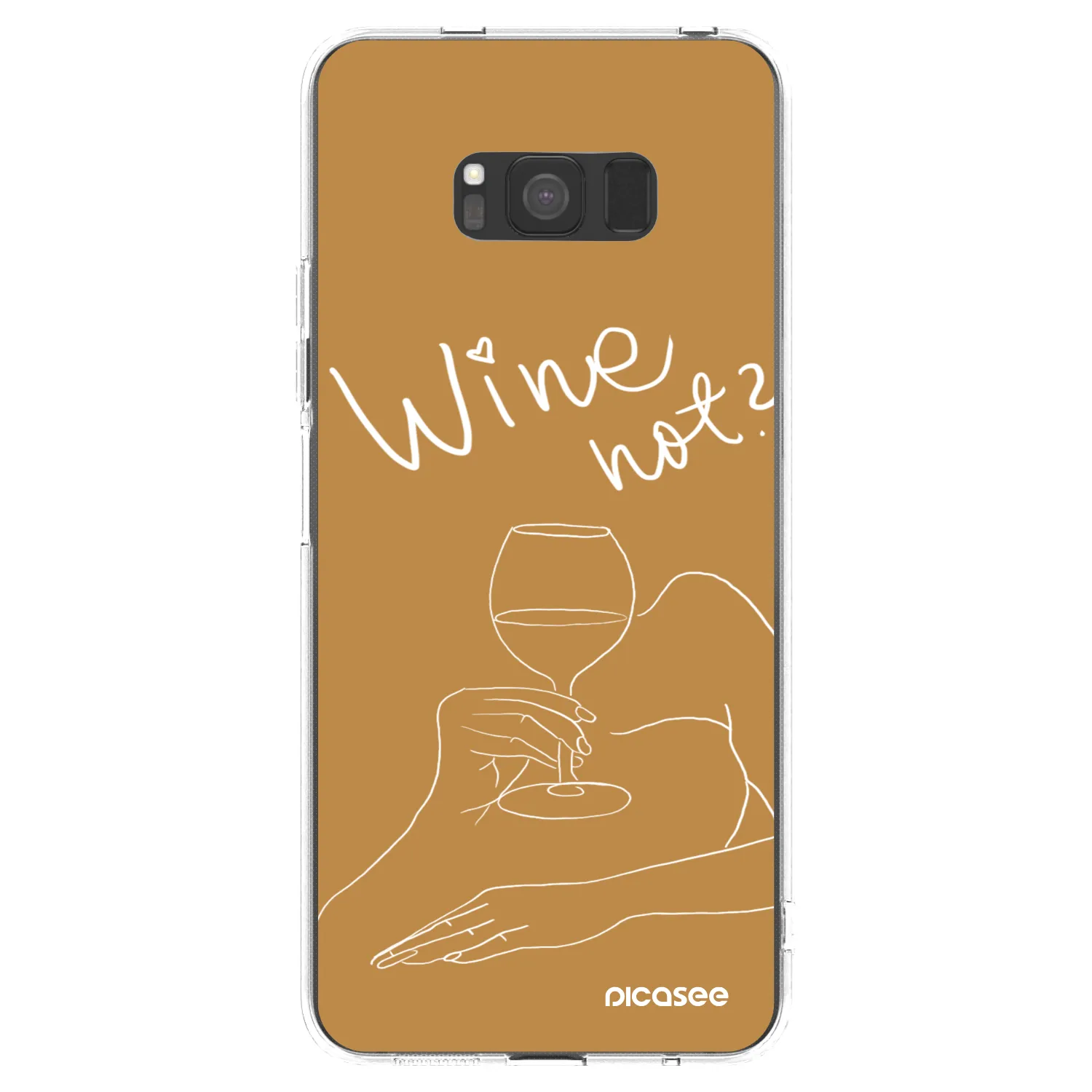 Picasee silikonska prozirna maskica za Samsung Galaxy S8 G950F - Wine not