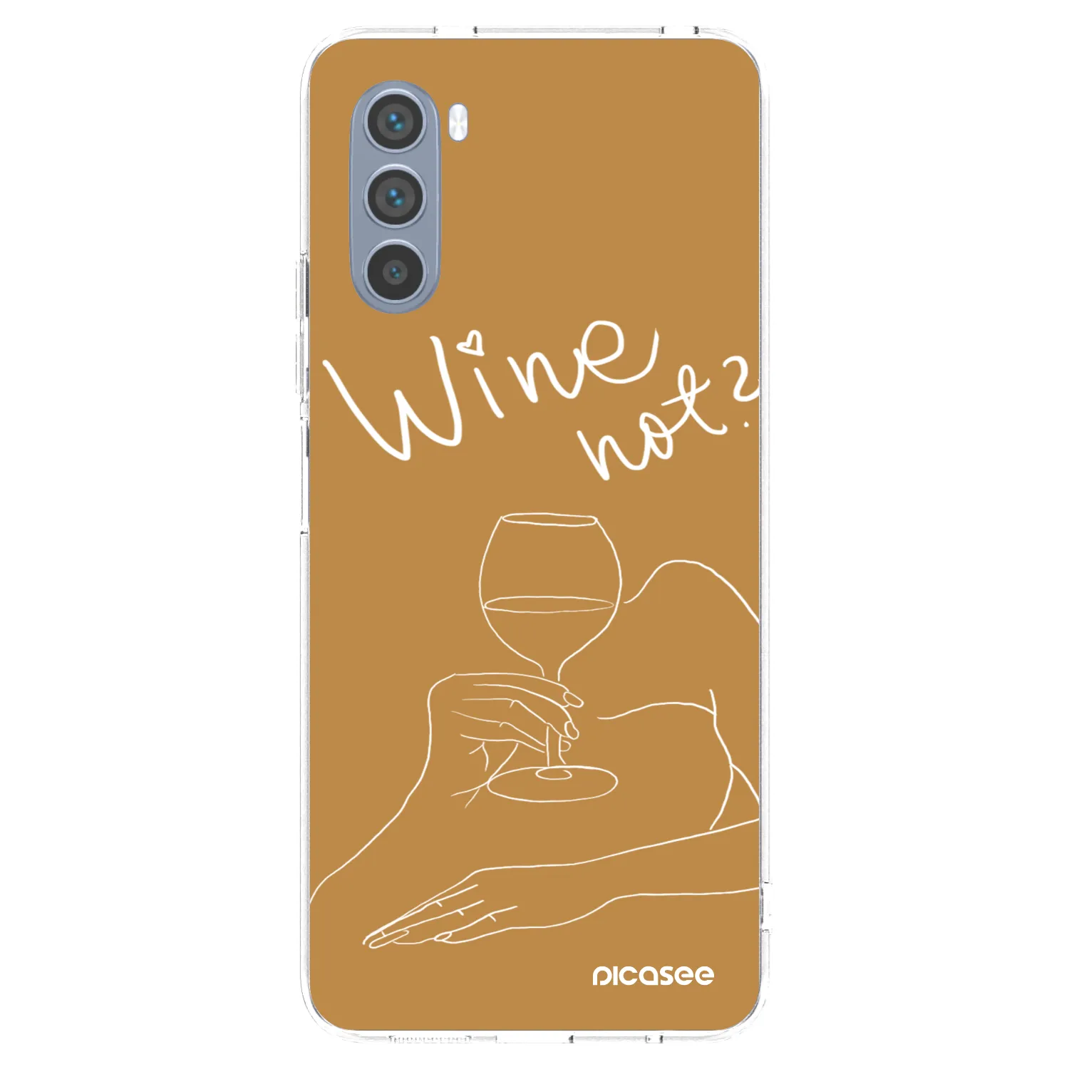 Picasee silikonska prozirna maskica za Motorola Moto G62 - Wine not