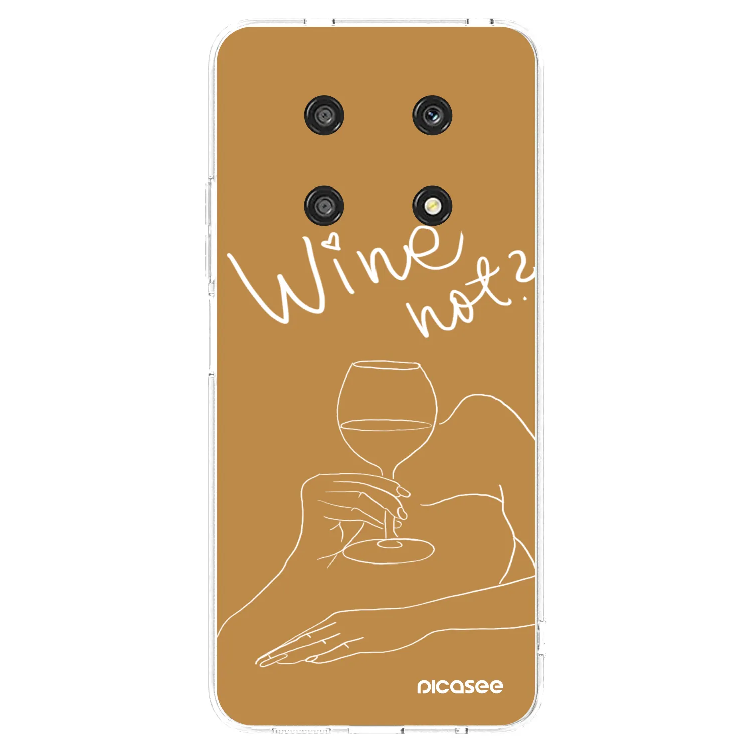 Picasee silikonska prozirna maskica za Honor Magic4 Lite 5G - Wine not