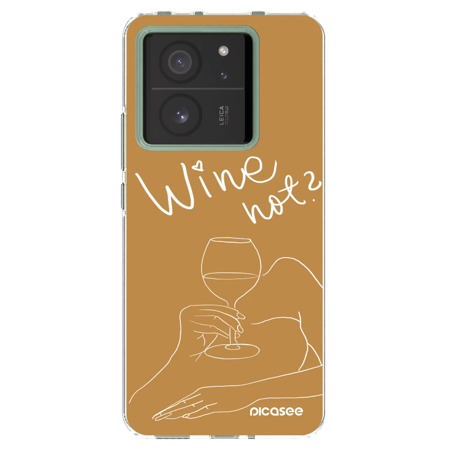 Picasee silikonska prozirna maskica za Xiaomi 13T Pro - Wine not