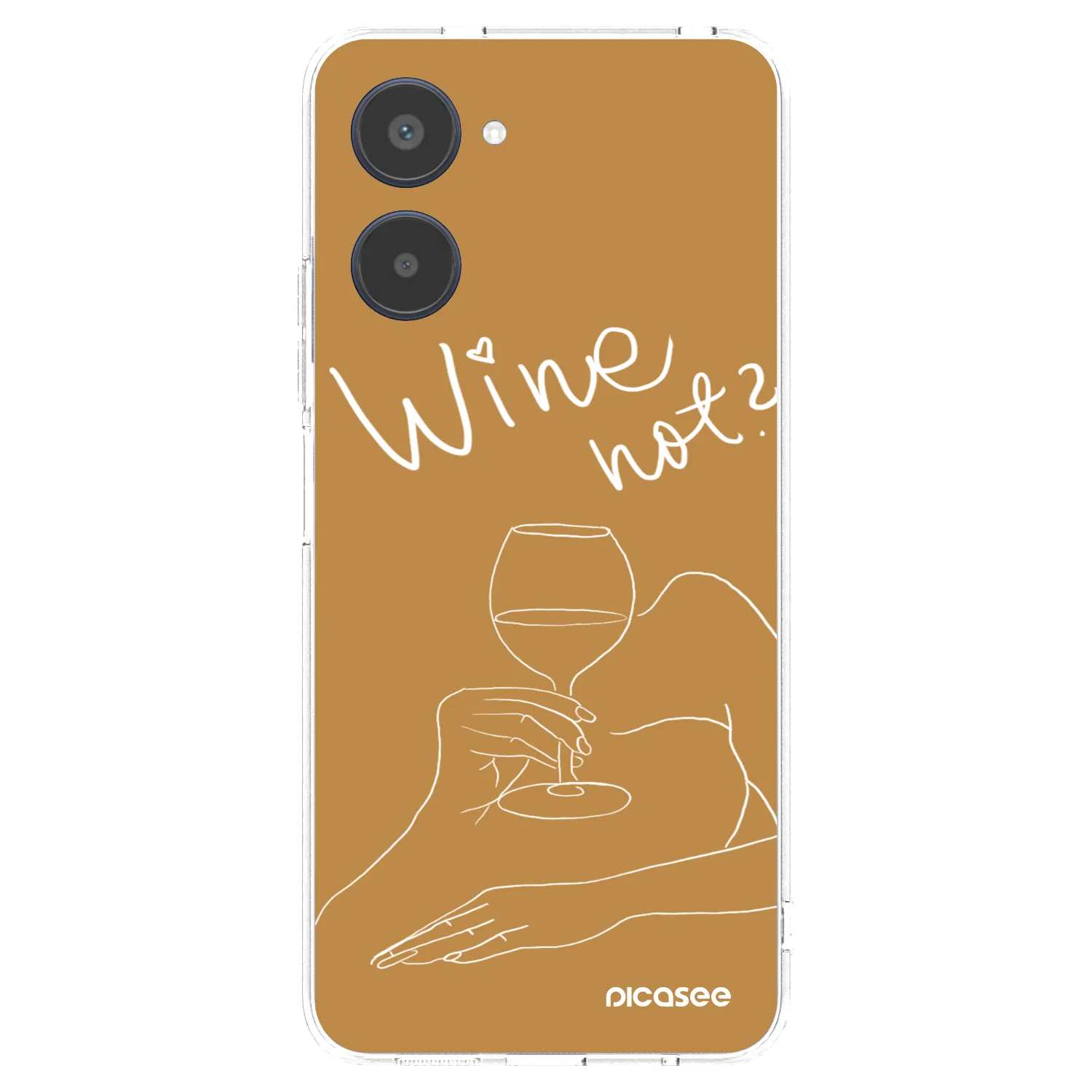 Picasee silikonska prozirna maskica za Realme 10 4G - Wine not