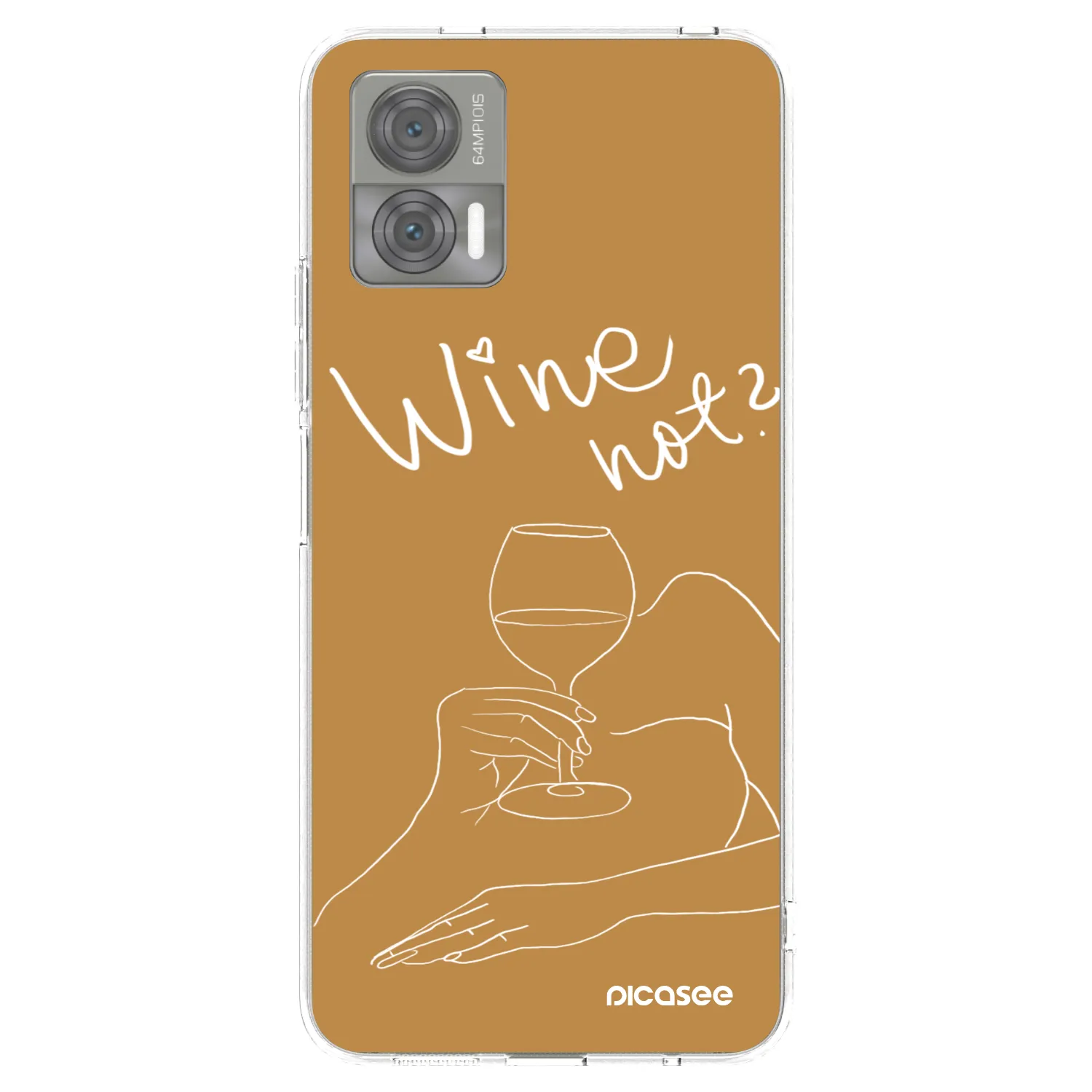 Picasee silikonska prozirna maskica za Motorola Edge 30 Neo - Wine not