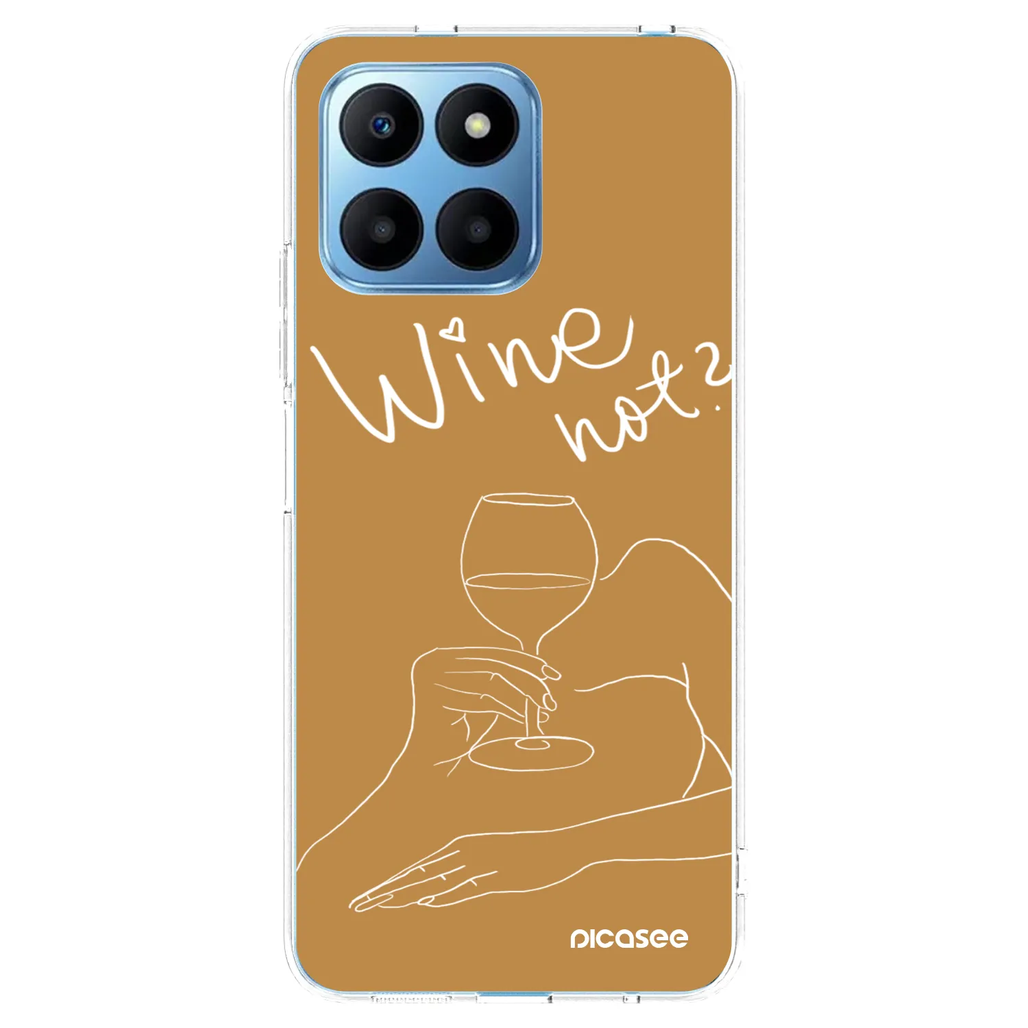 Picasee silikonska prozirna maskica za Honor 70 Lite - Wine not