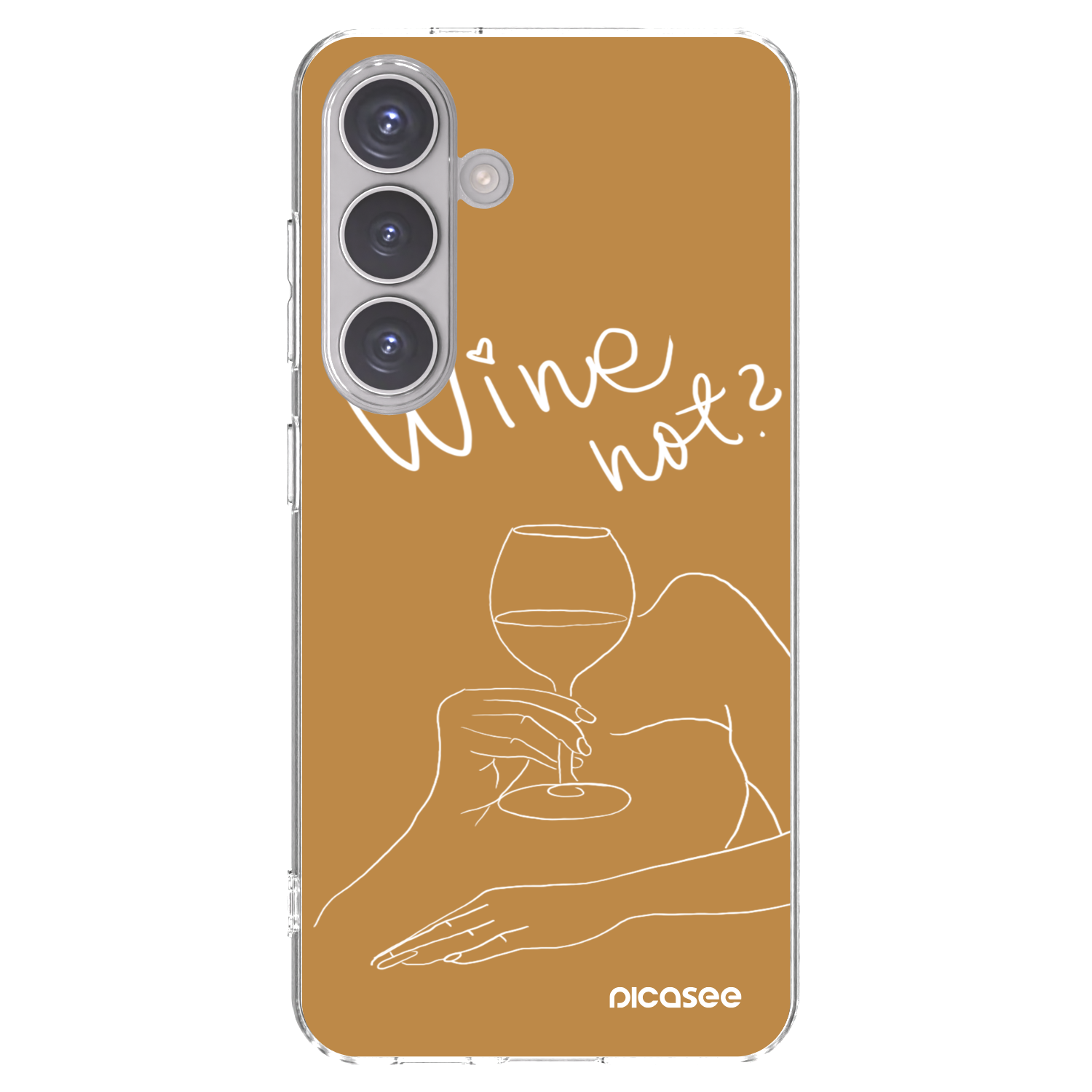 Picasee silikonska prozirna maskica za Samsung Galaxy S24 S921B 5G - Wine not