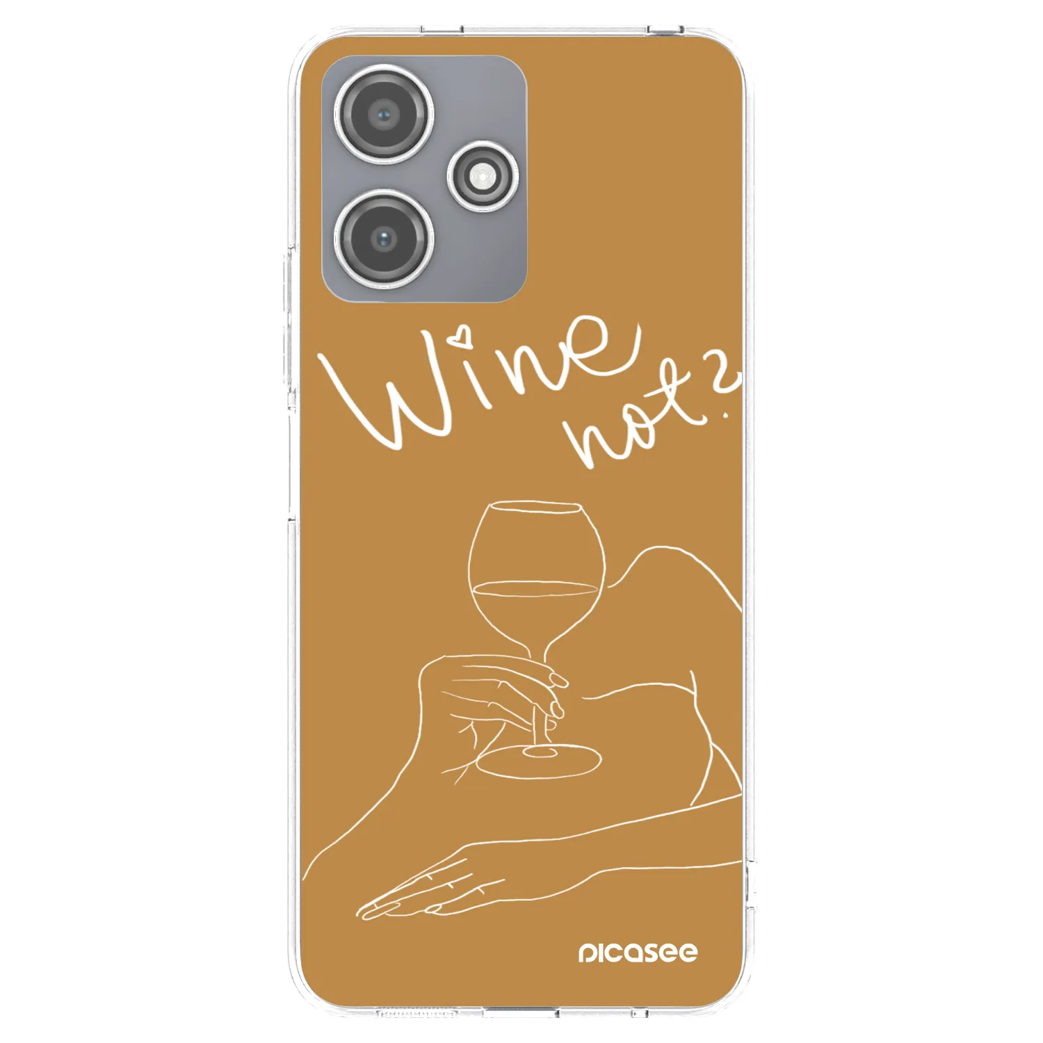 Picasee silikonska prozirna maskica za Xiaomi Redmi 12 5G - Wine not