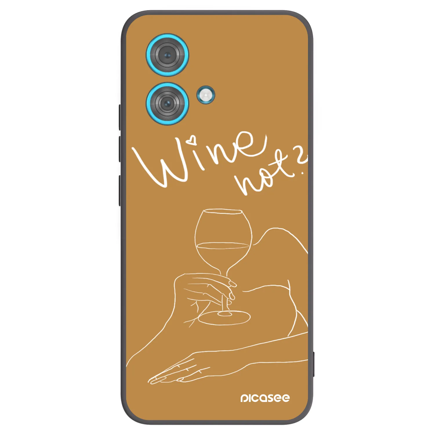 Picasee crna silikonska maskica za Motorola Edge 40 Neo - Wine not