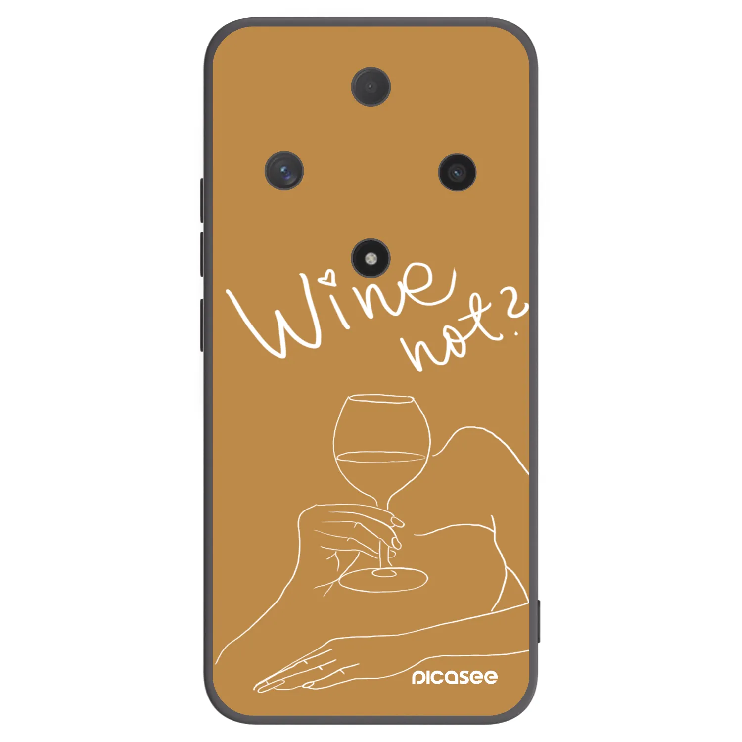 Picasee crna silikonska maskica za Honor Magic6 Lite 5G - Wine not