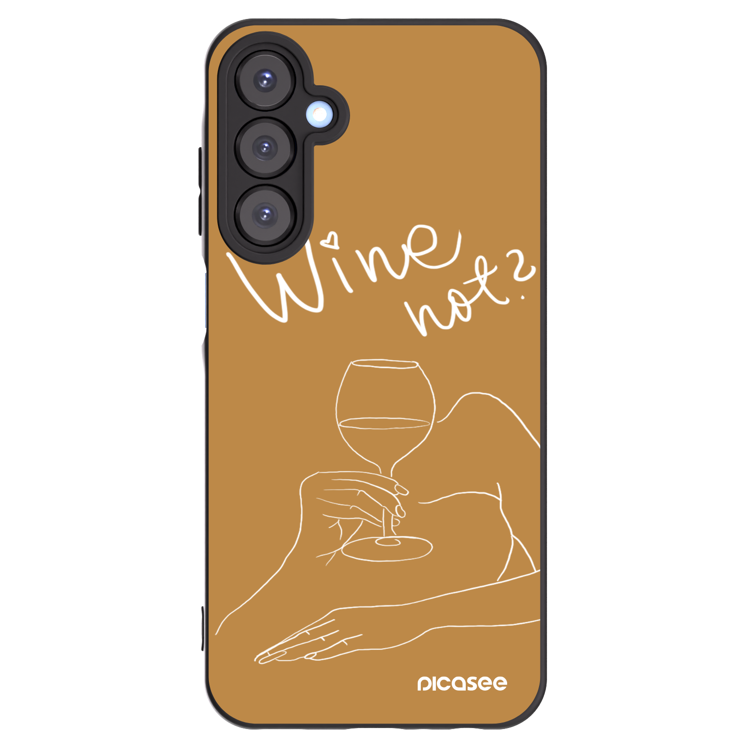 Picasee crna silikonska maskica za Samsung Galaxy A25 A256B 5G - Wine not
