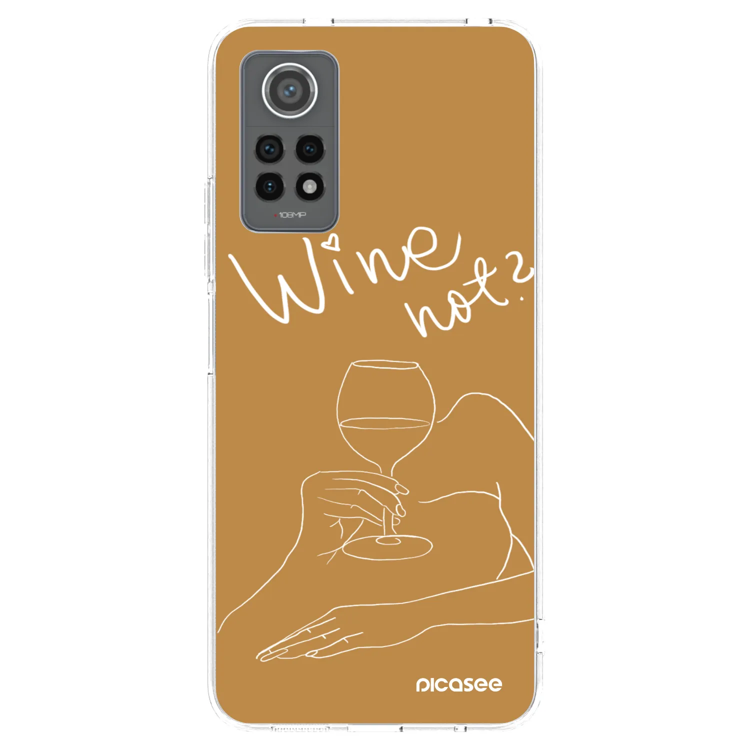 Picasee silikonska prozirna maskica za Xiaomi Redmi Note 12 Pro 4G - Wine not