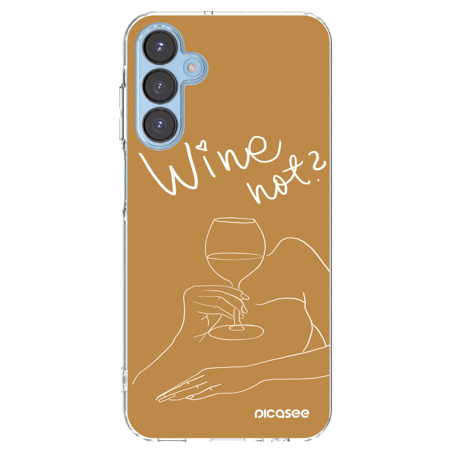Picasee silikonska prozirna maskica za Samsung Galaxy A15 A156B 5G - Wine not
