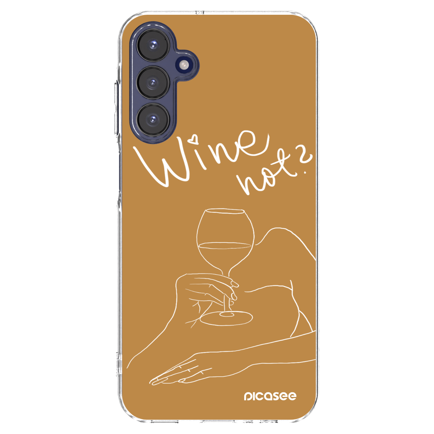 Picasee silikonska prozirna maskica za Samsung Galaxy A15 A155F 4G - Wine not