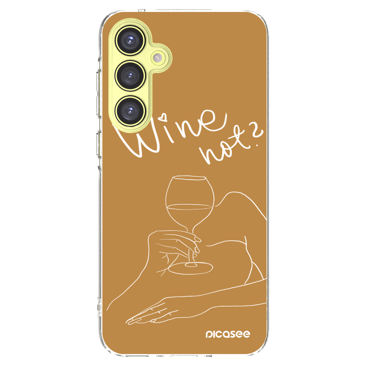Picasee silikonska prozirna maskica za Samsung Galaxy A35 5G A356B - Wine not