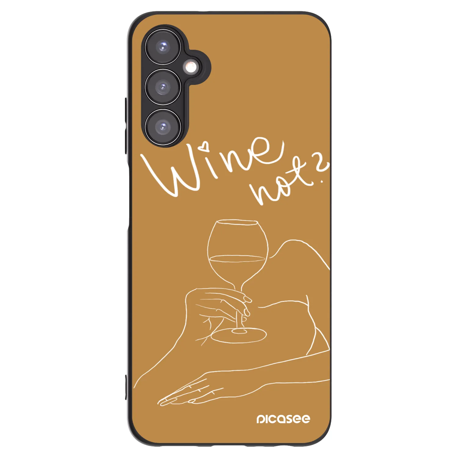 Picasee crna silikonska maskica za Samsung Galaxy A05s A057G - Wine not