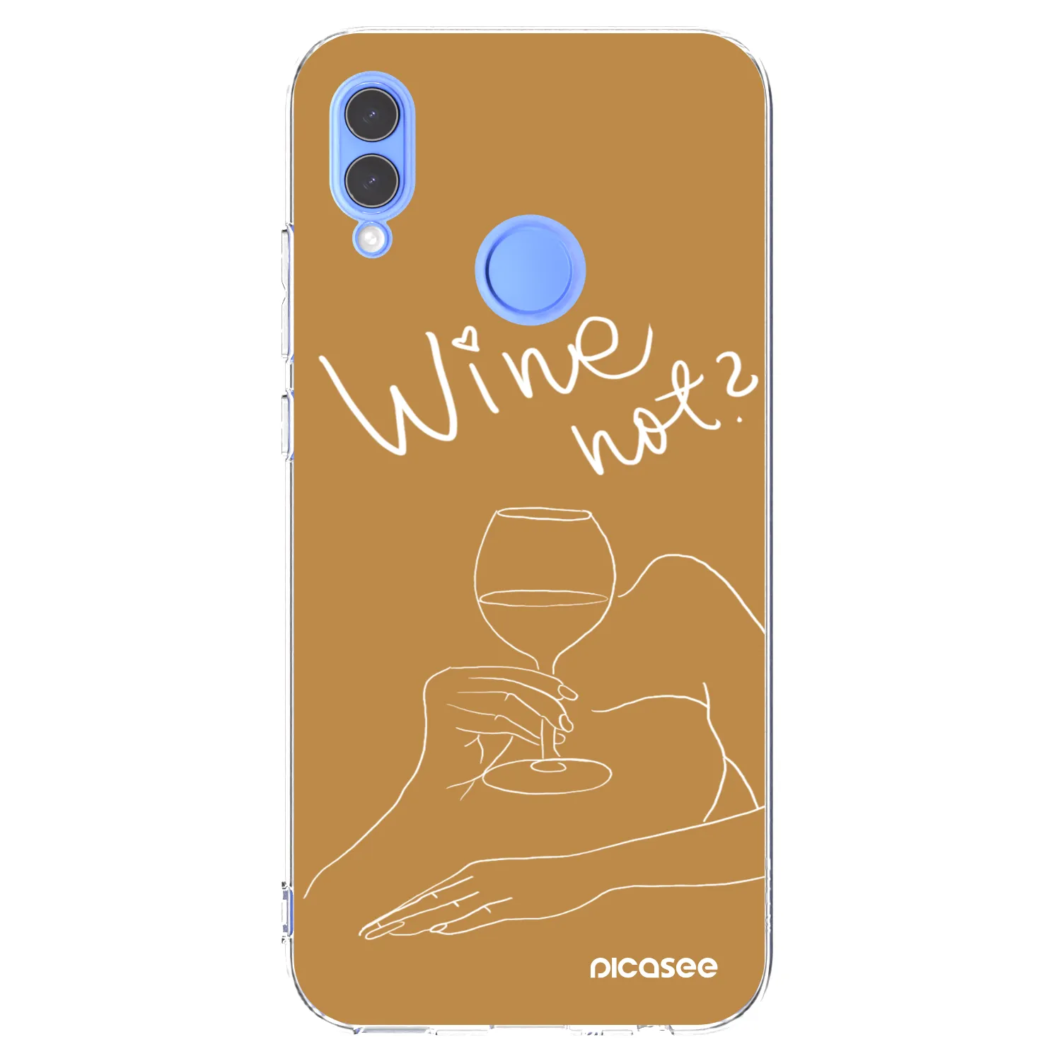 Picasee silikonska prozirna maskica za Huawei P Smart 2019 - Wine not